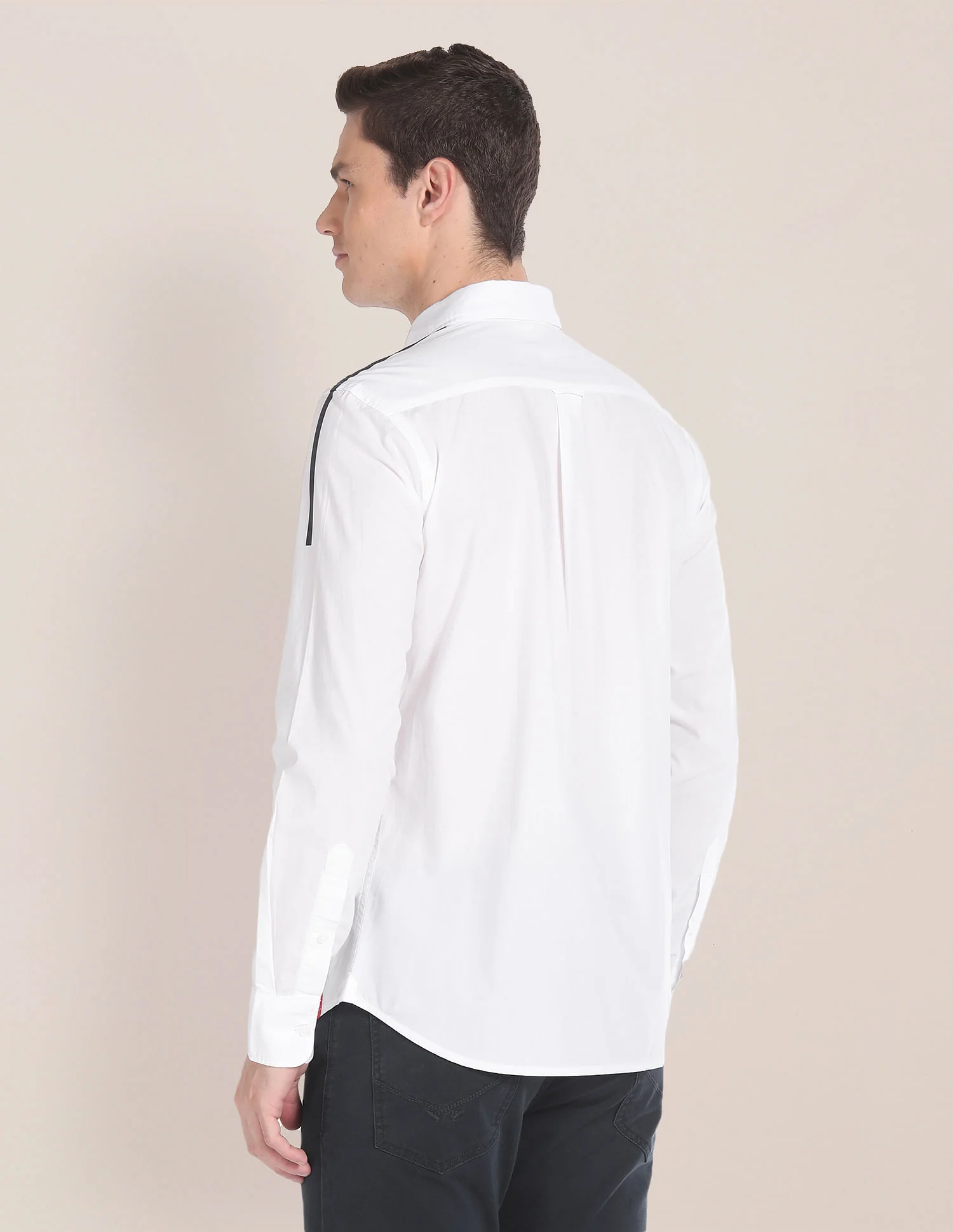 Cutaway Collar Solid Shirt - Image 5