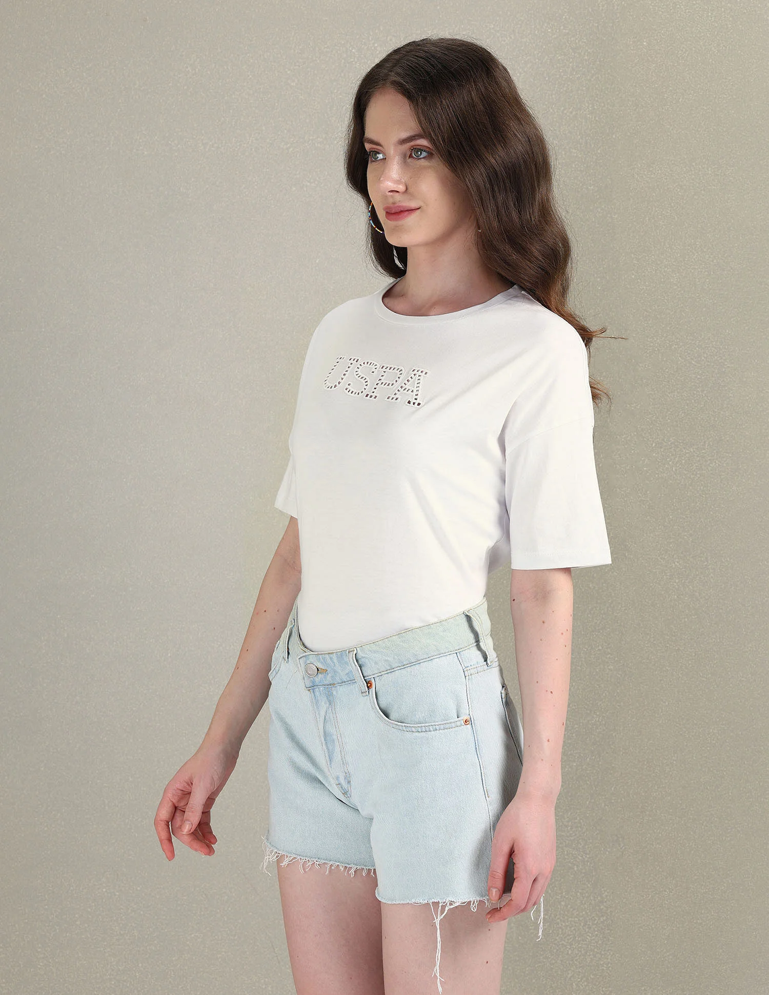 Cutwork Logo Cotton T-Shirt - Image 4