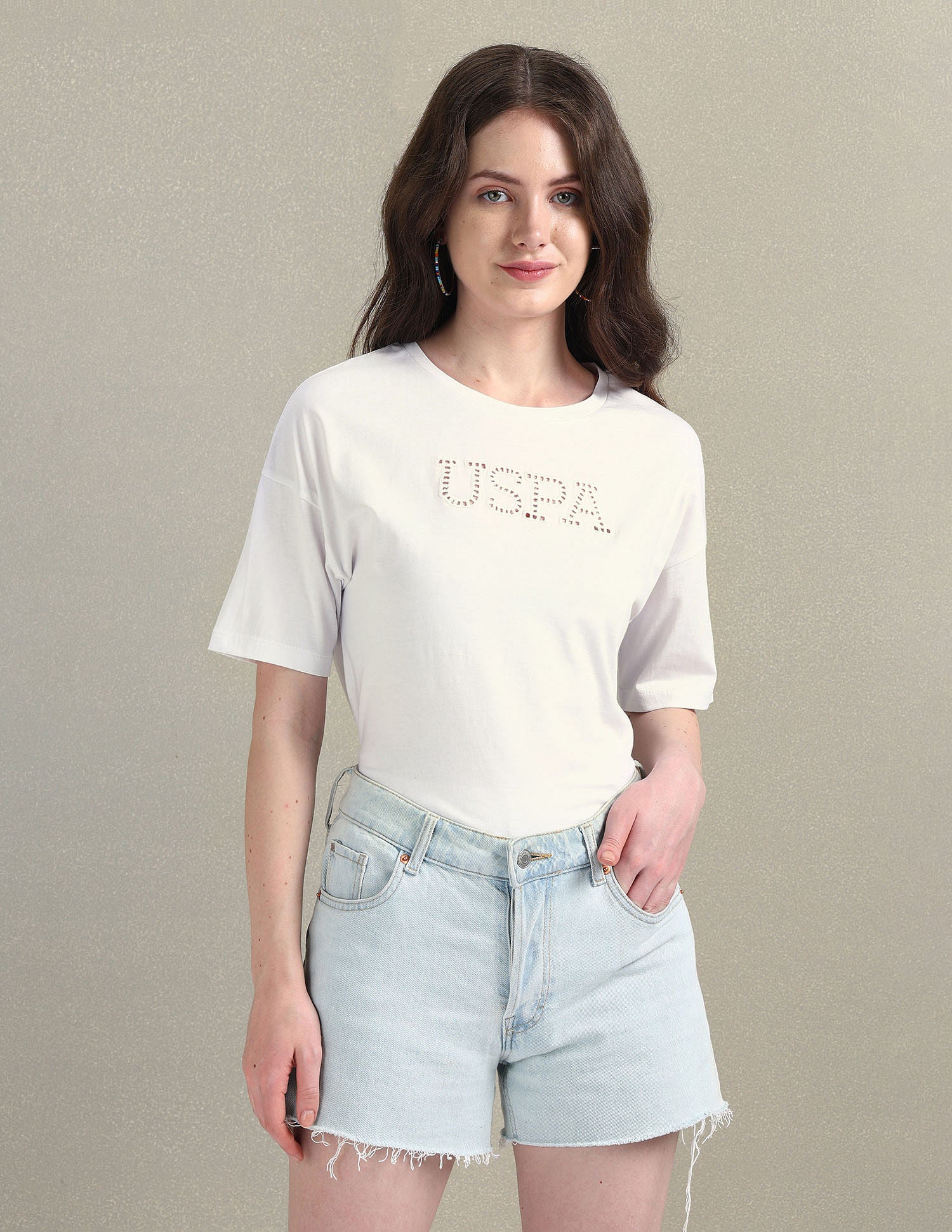 Cutwork Logo Cotton T-Shirt - Image 6