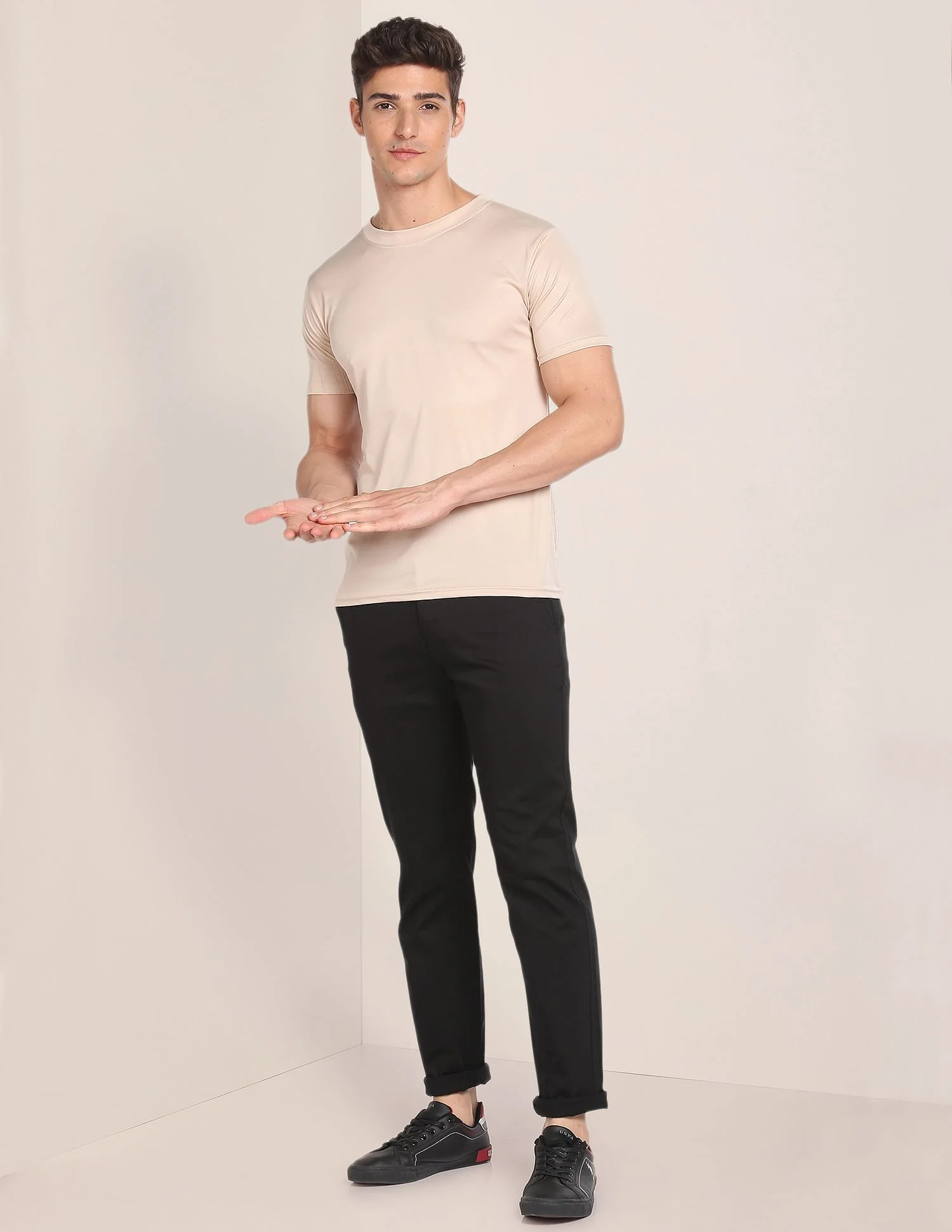 Denver Slim Fit Cotton Stretch Solid Signature Chinos - Image 3