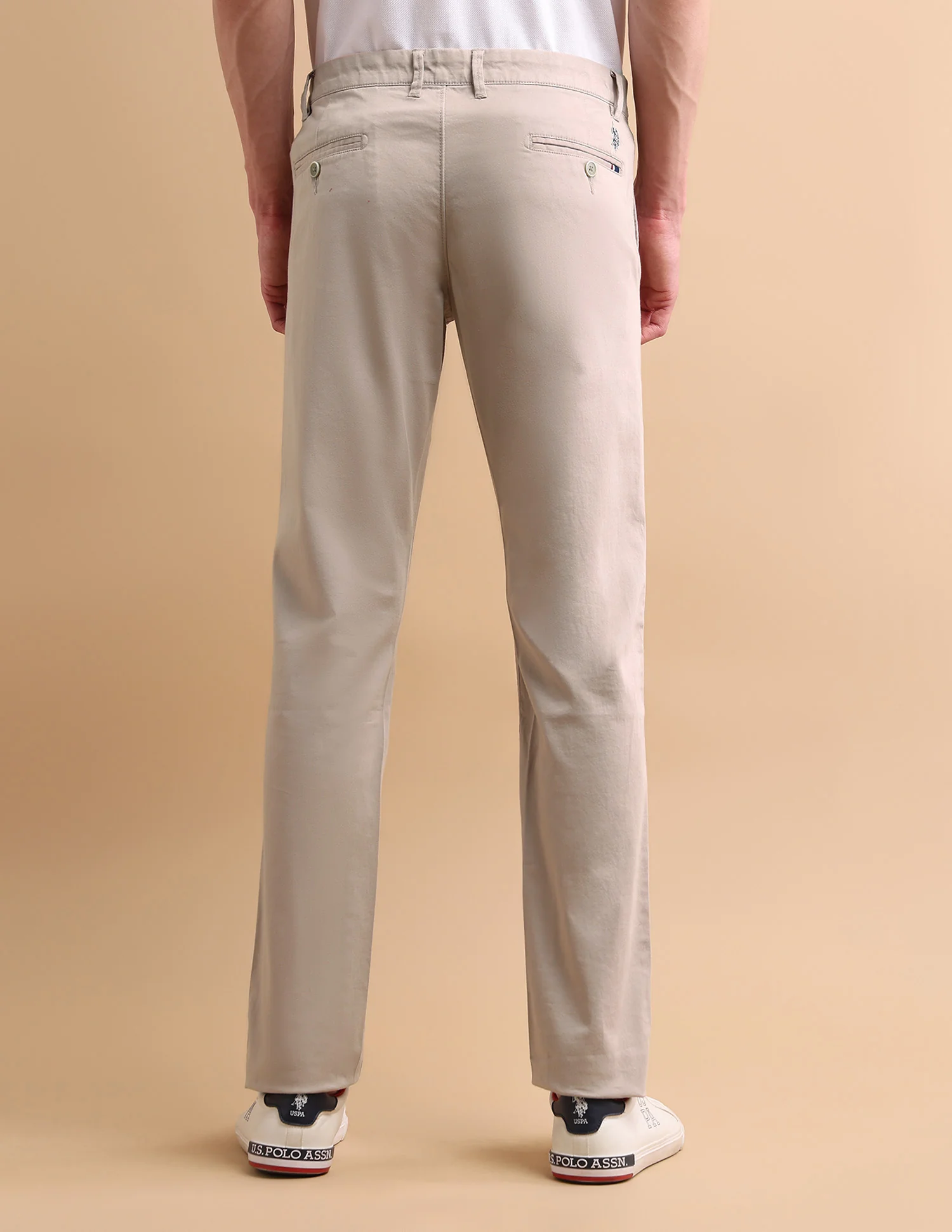 Denver Slim Fit Cotton Stretch Solid Signature Chinos - Image 5