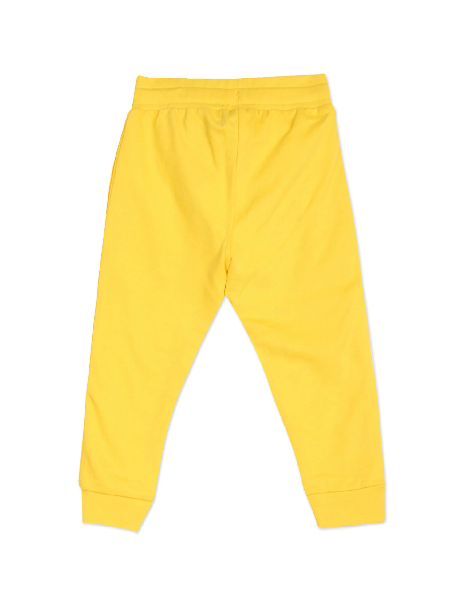 Drawstring Waist Solid Joggers - Image 2