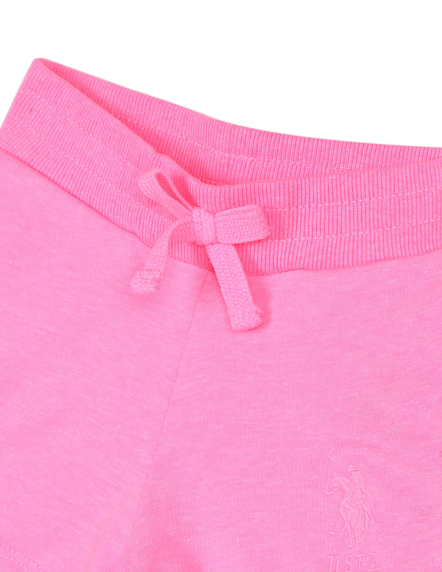 Drawstring Waist Solid Shorts - Image 3