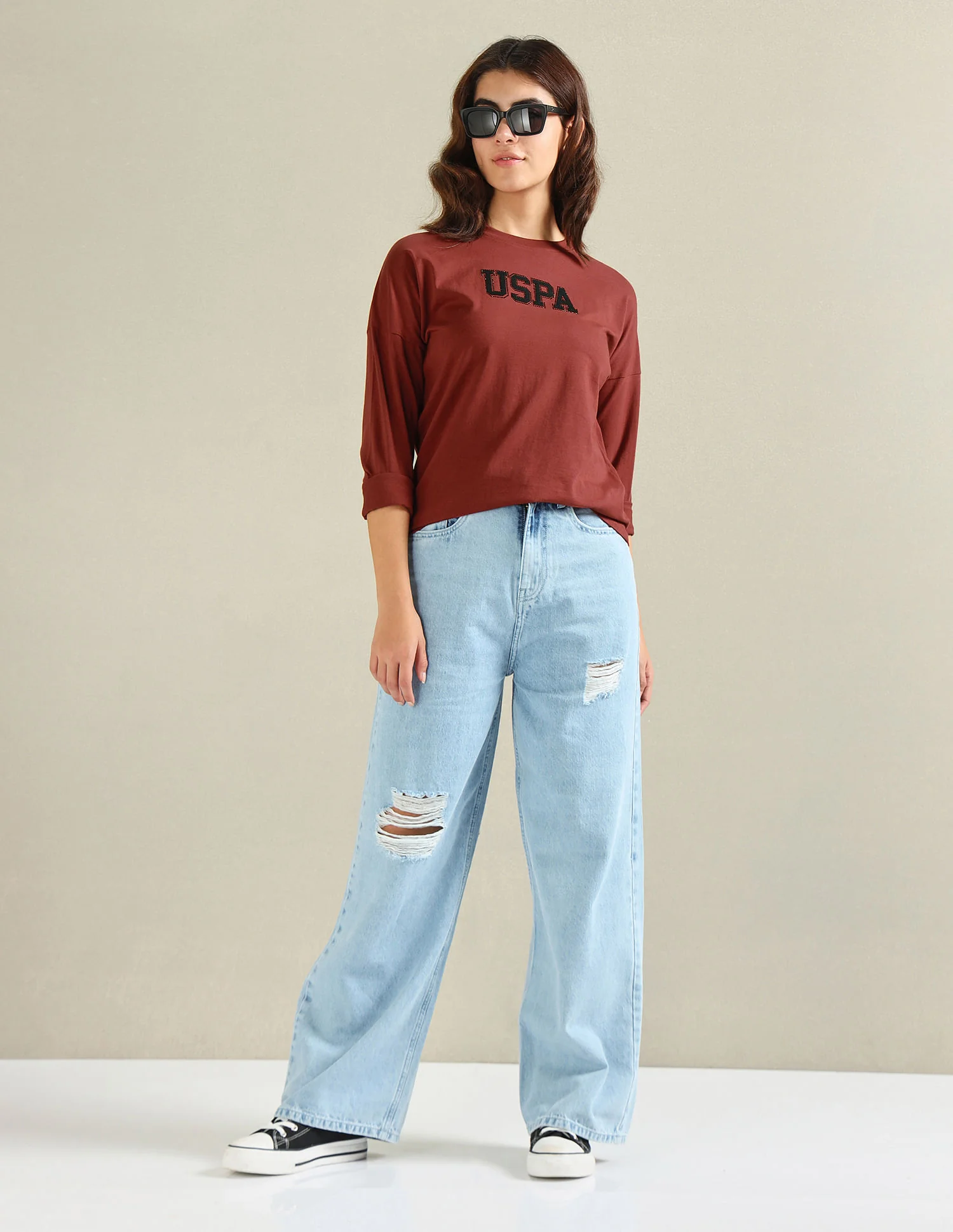 Pure Cotton Embellished T-Shirt - Image 3
