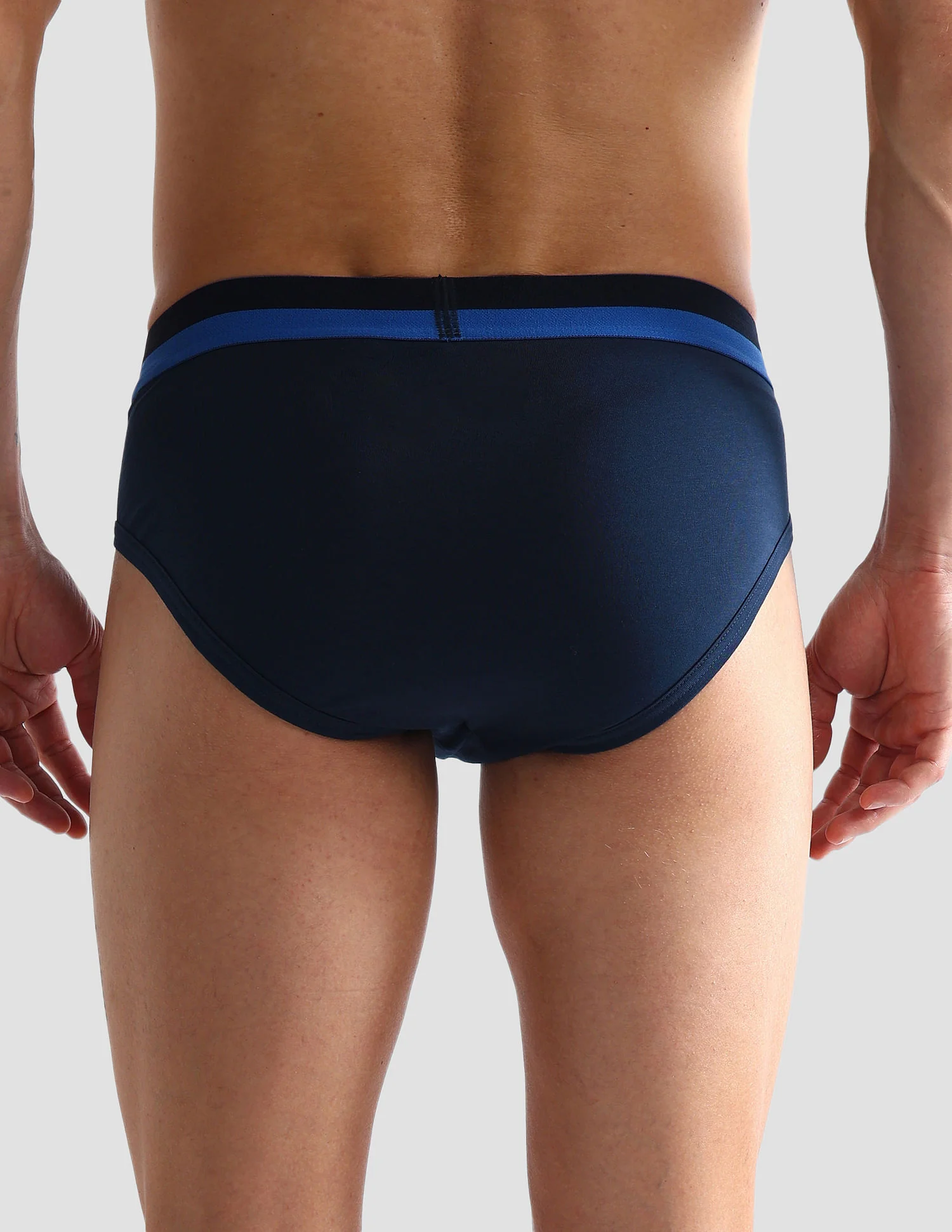 Dual Tone Cotton Stretch OET07 Briefs - Pack Of 3 - Image 8