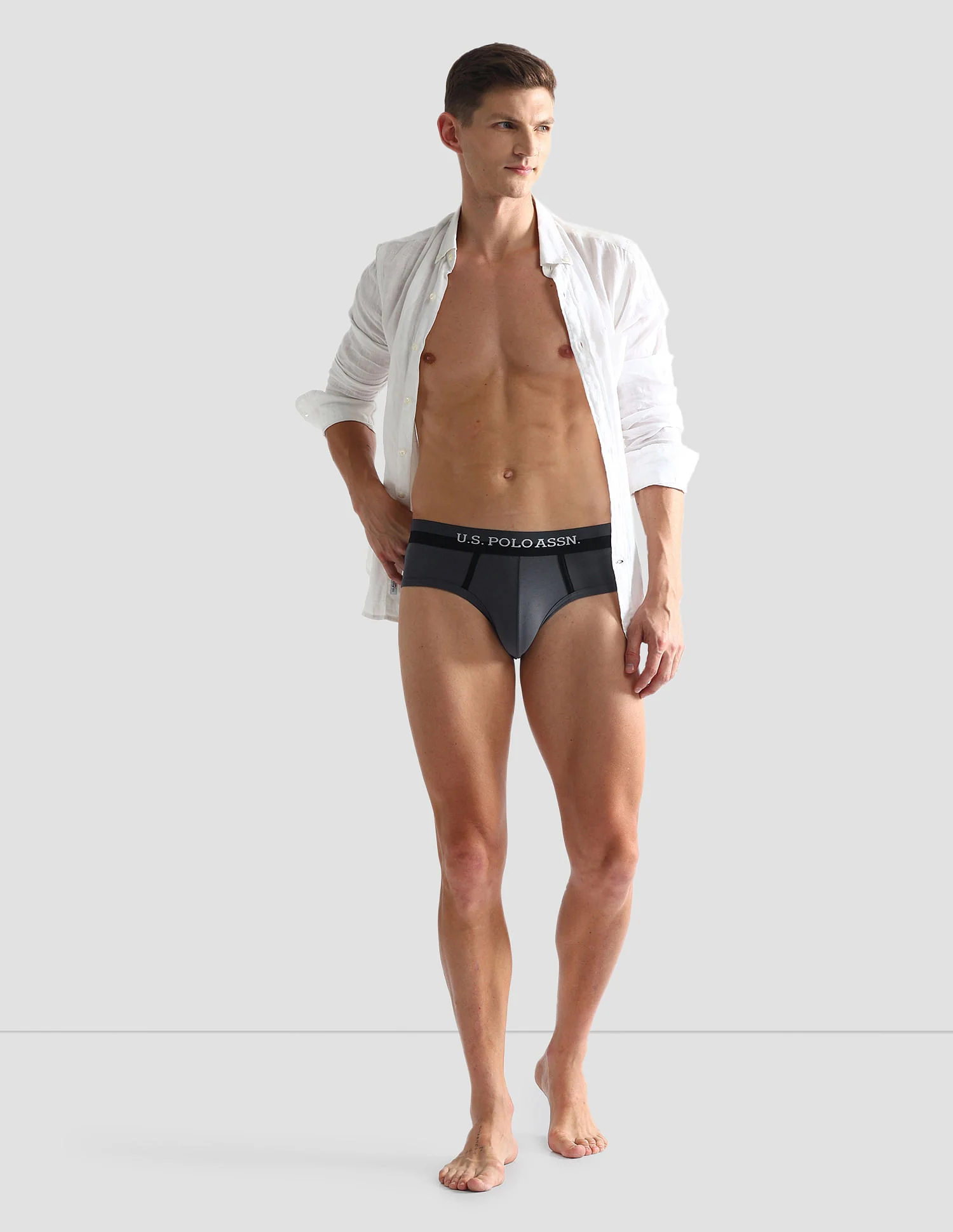 Dual Tone Cotton Stretch OET07 Briefs - Pack Of 3 - Image 3