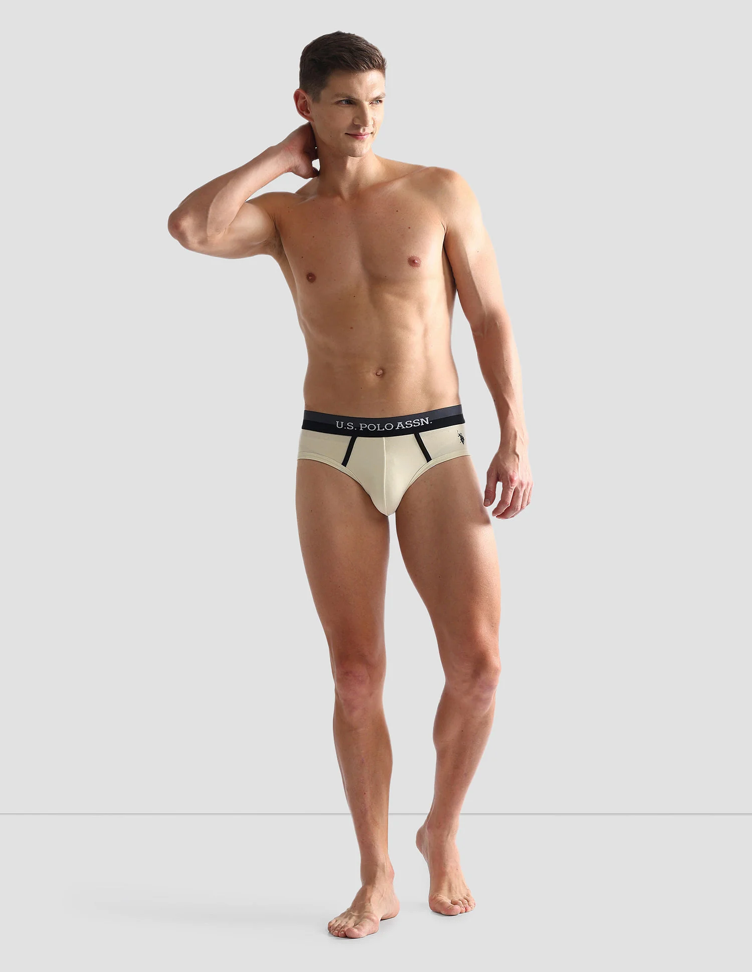 Dual Tone Cotton Stretch OET07 Briefs - Pack Of 3 - Image 3