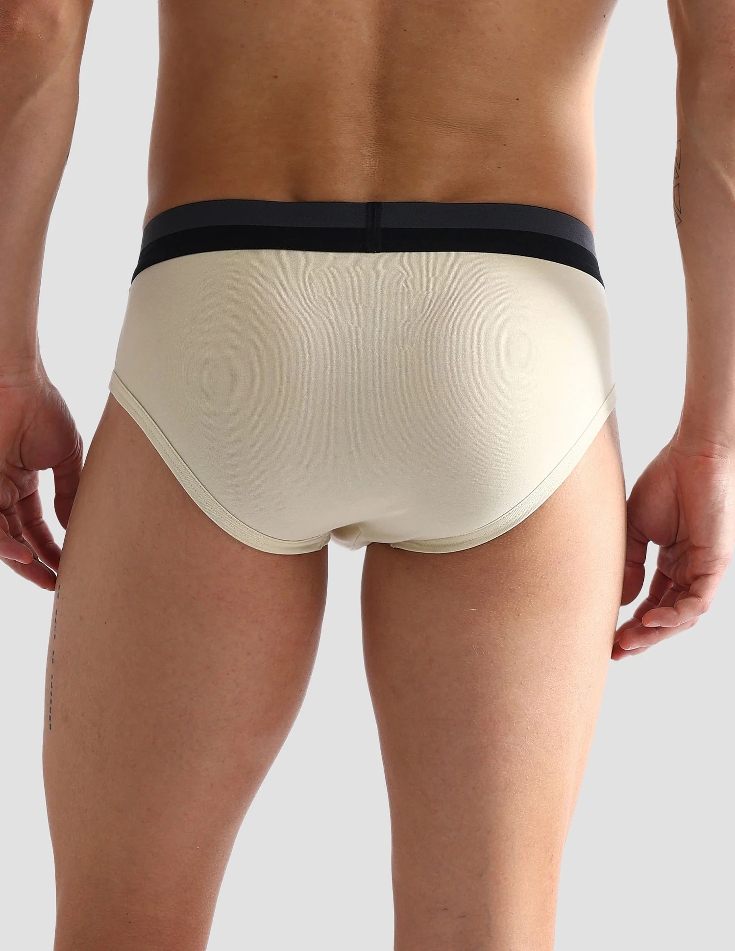 Dual Tone Cotton Stretch OET07 Briefs - Pack Of 3 - Image 8
