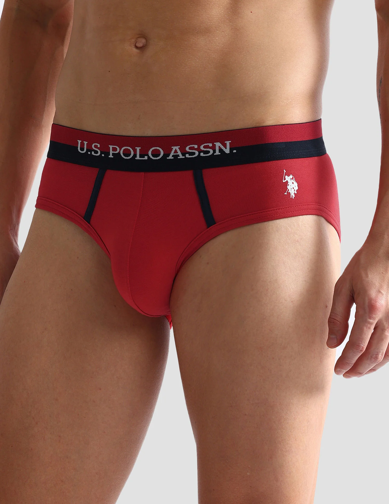 Dual Tone Cotton Stretch OET07 Briefs - Pack Of 3 - Image 7