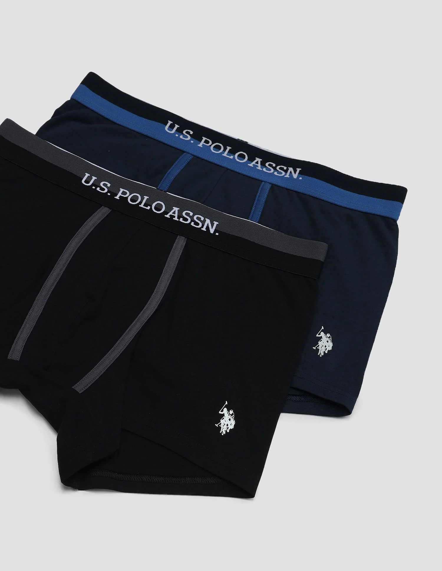 Dual Tone Cotton Stretch OET07 Trunks - Pack Of 2 - Image 2