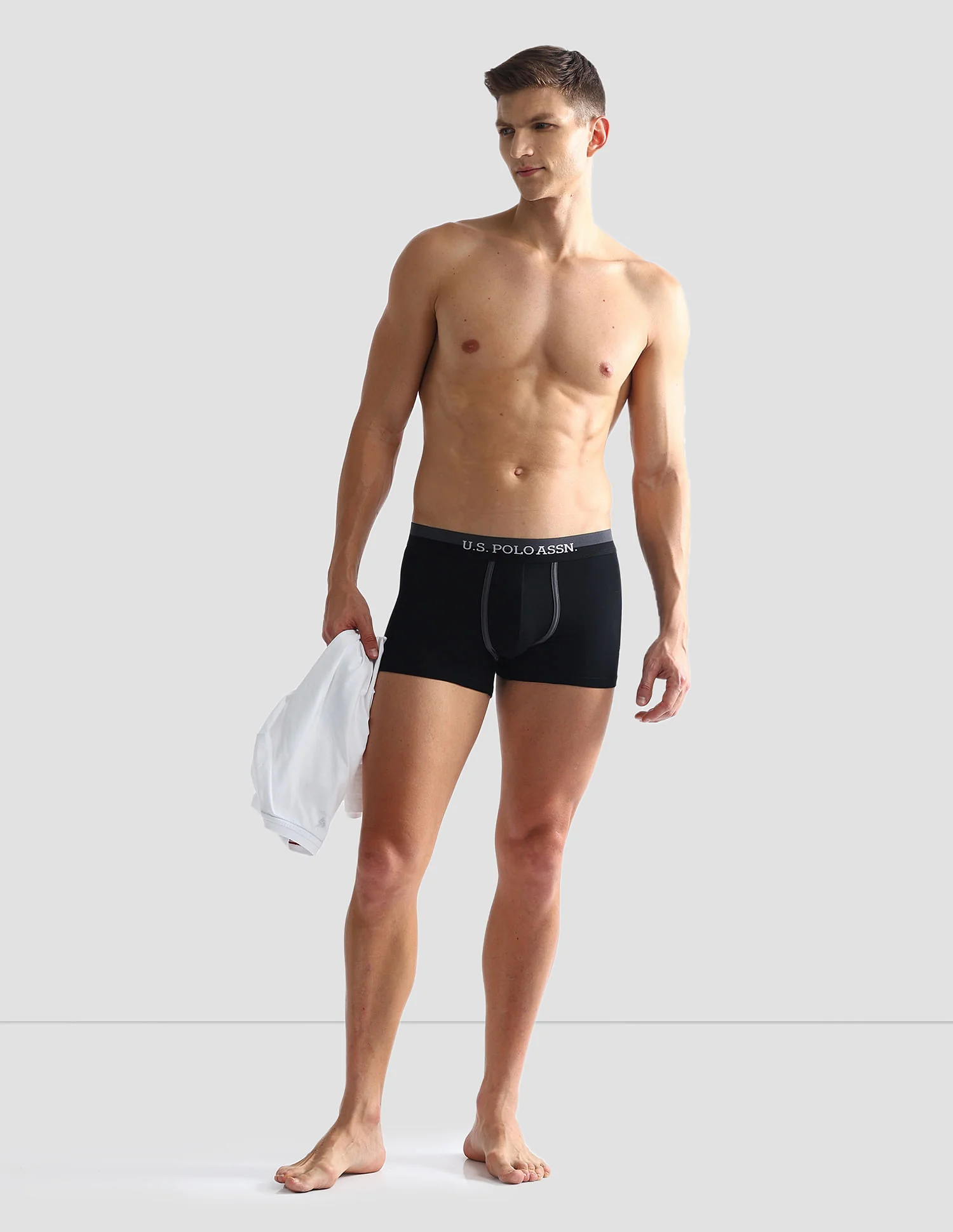 Dual Tone Cotton Stretch OET07 Trunks - Pack Of 2 - Image 3