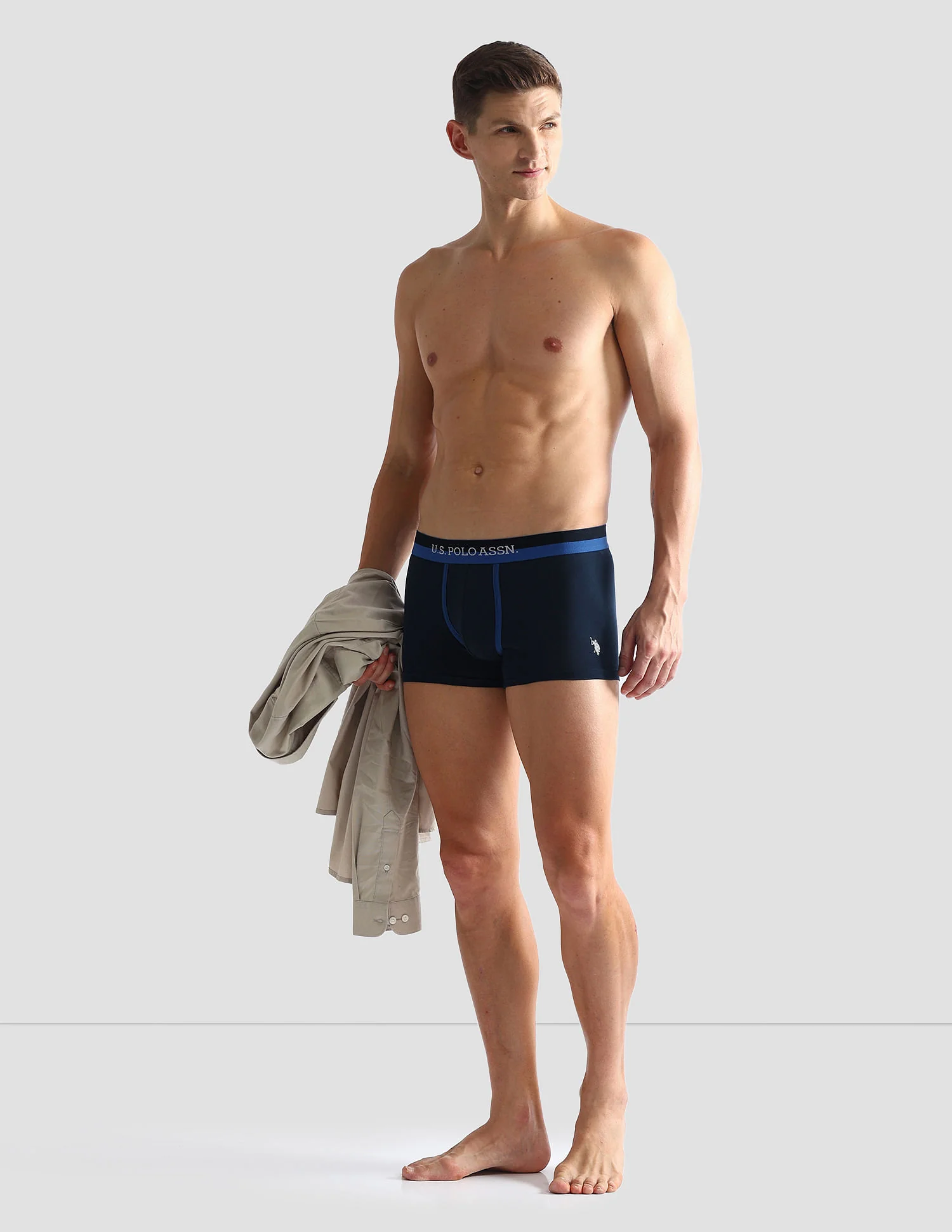 Dual Tone Cotton Stretch OET07 Trunks - Pack Of 2 - Image 4