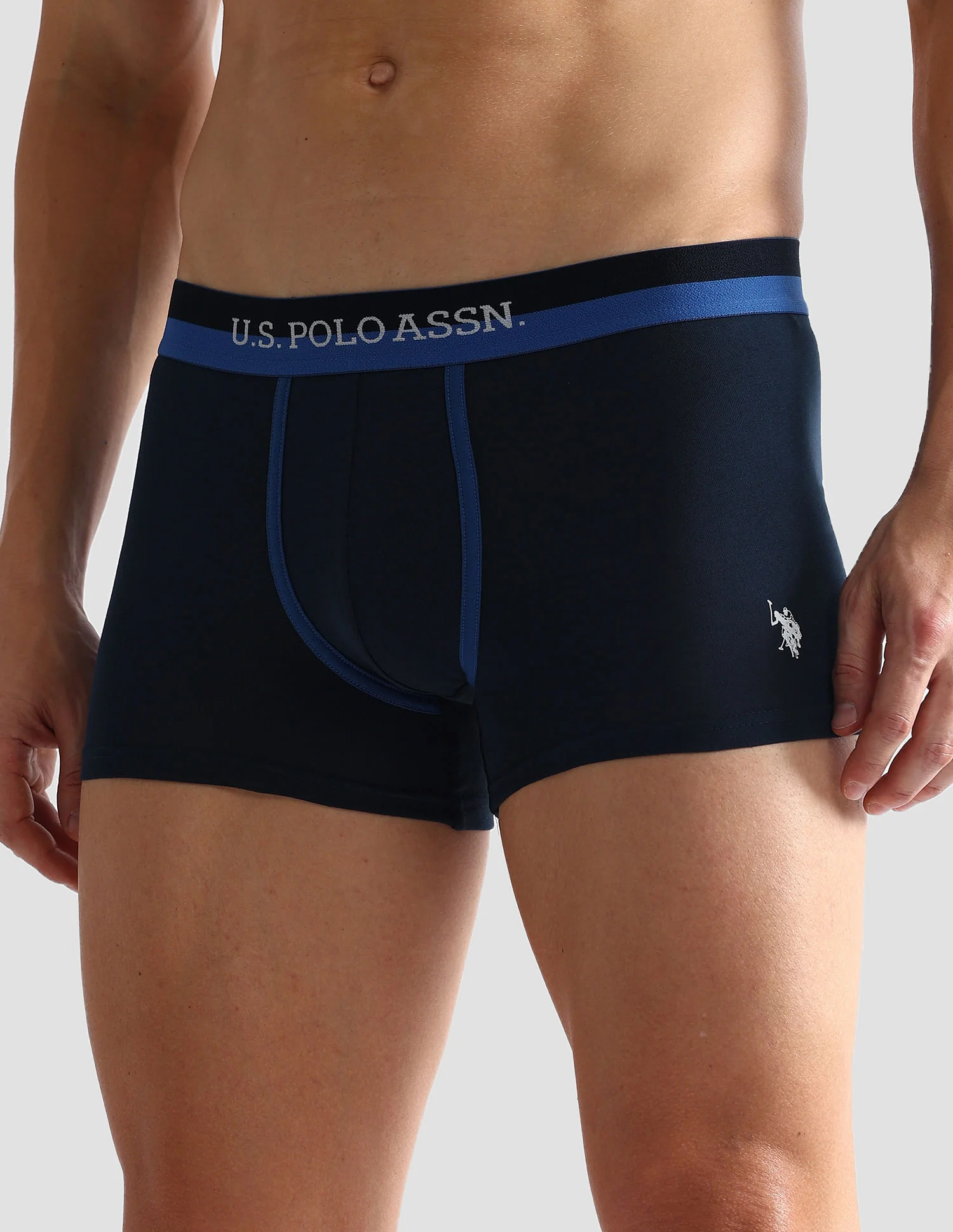Dual Tone Cotton Stretch OET07 Trunks - Pack Of 2 - Image 5