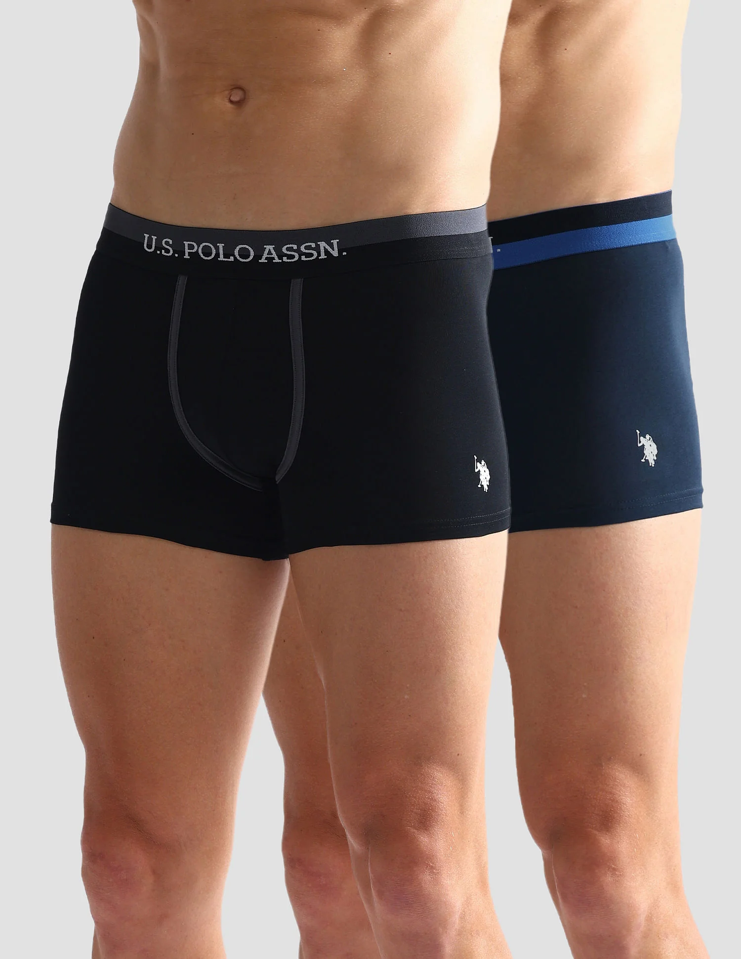 Dual Tone Cotton Stretch OET07 Trunks - Pack Of 2 - Image 6