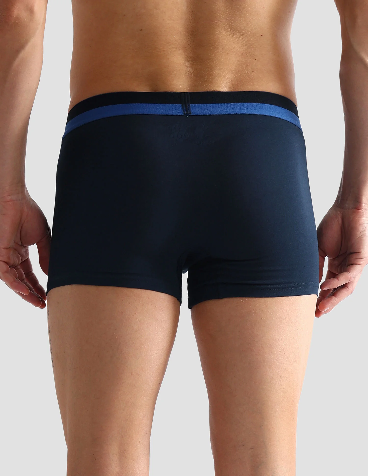 Dual Tone Cotton Stretch OET07 Trunks - Pack Of 2 - Image 7