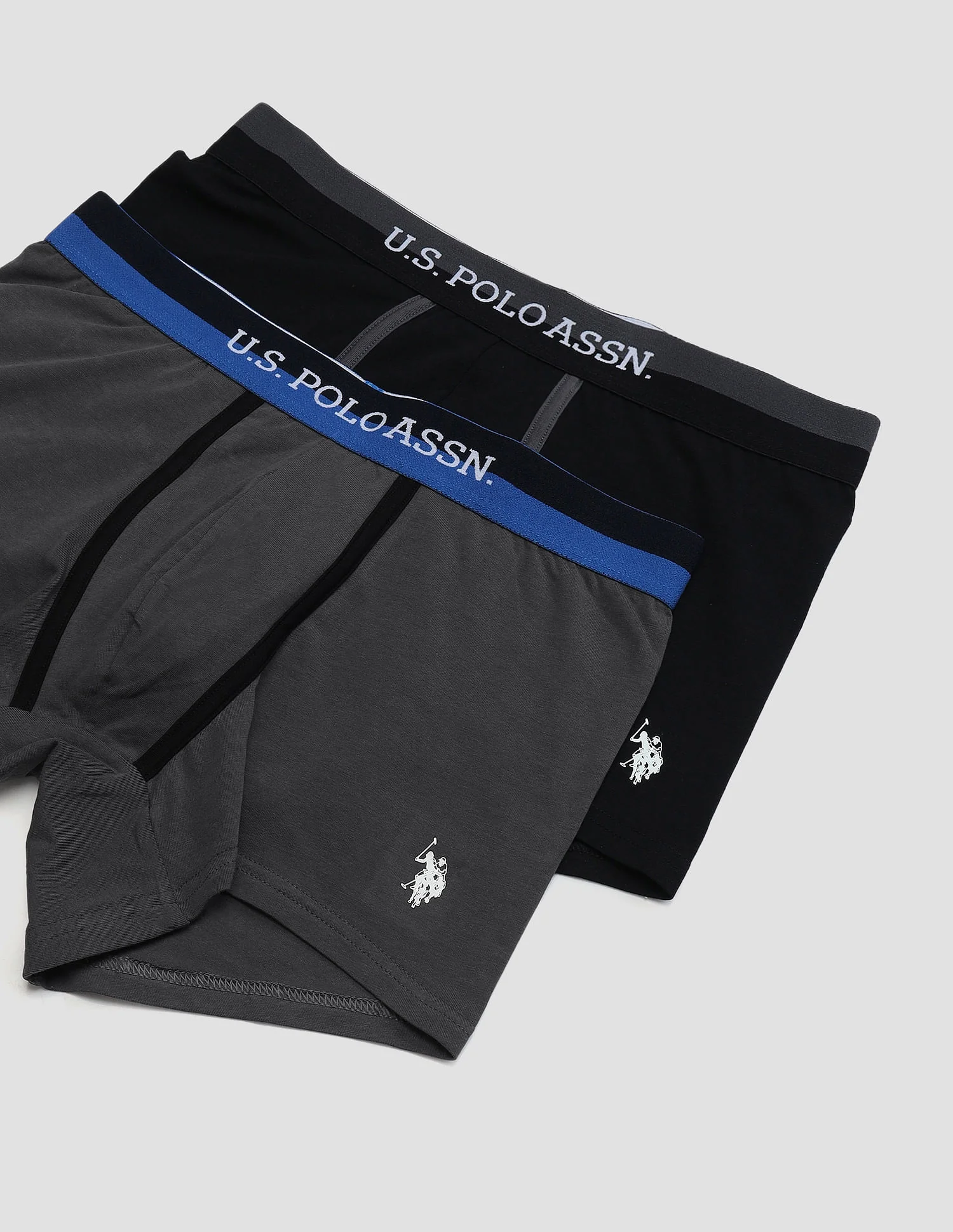 Dual Tone Cotton Stretch OET07 Trunks - Pack Of 2 - Image 2