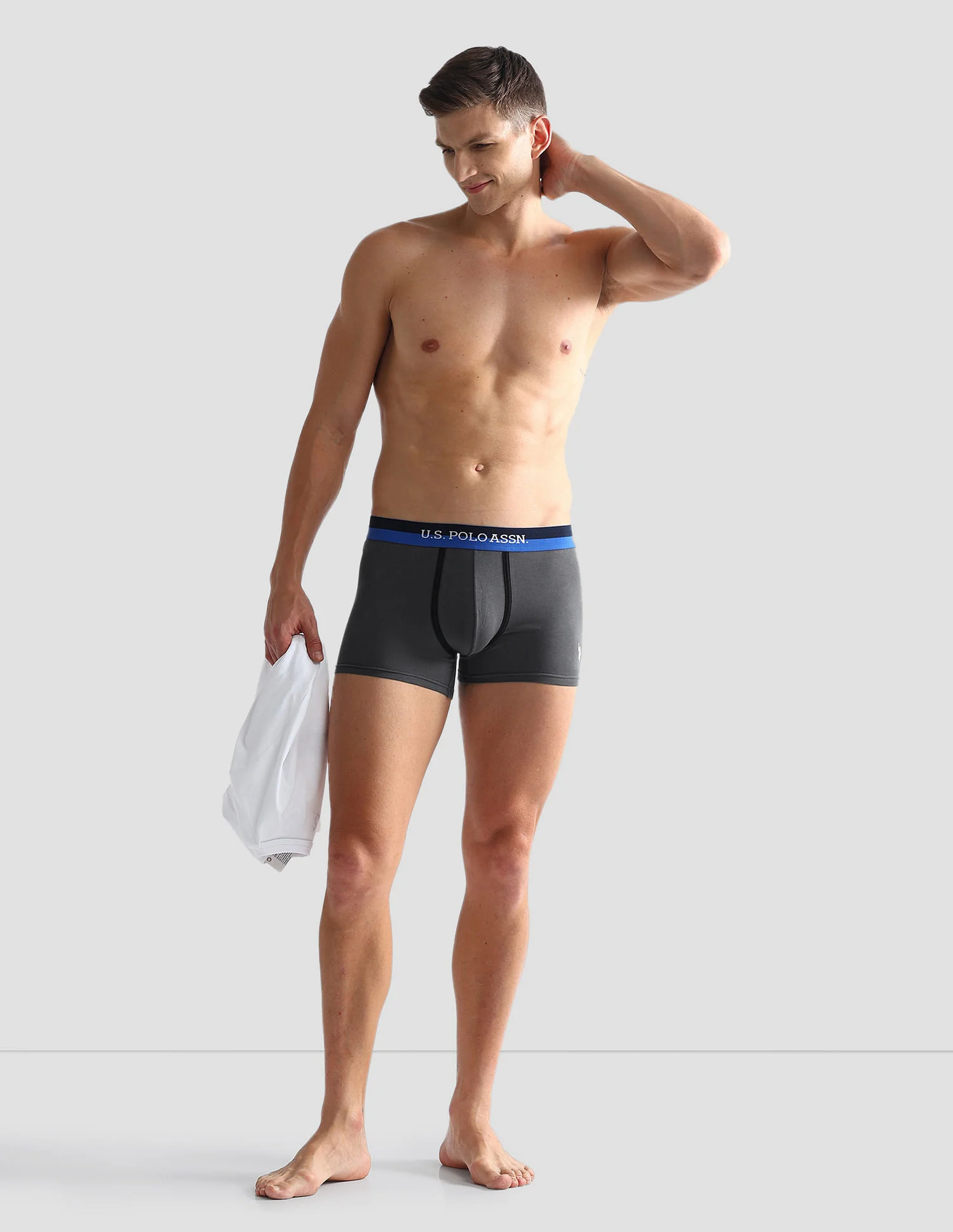 Dual Tone Cotton Stretch OET07 Trunks - Pack Of 2 - Image 3