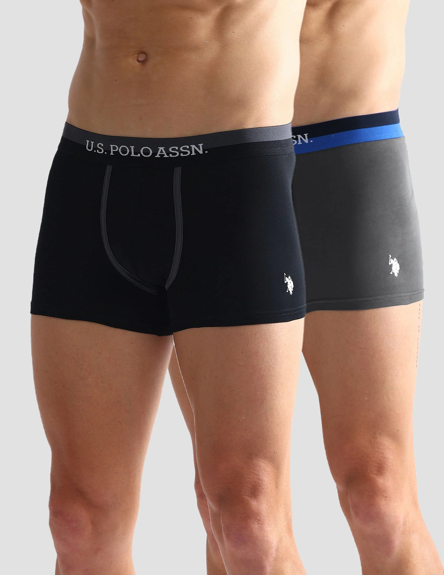 Dual Tone Cotton Stretch OET07 Trunks - Pack Of 2 - Image 6