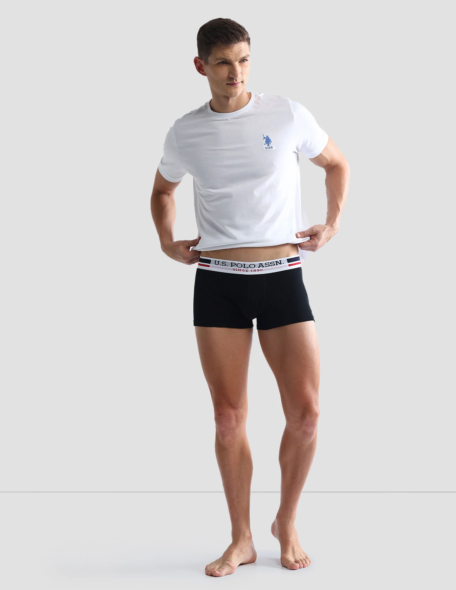 Elastic Waistband Ribbed I641 Trunks - Pack Of 3 - Image 4
