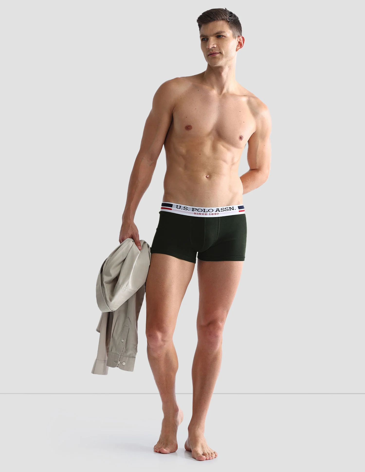 Elastic Waistband Ribbed I641 Trunks - Pack Of 3 - Image 5