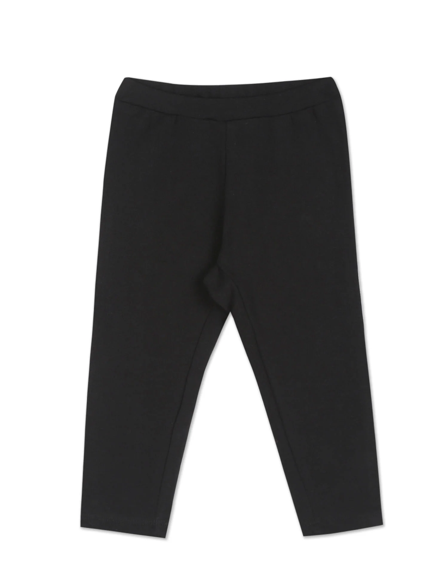 Elasticized Waist Brand Tape Leggings - Image 2