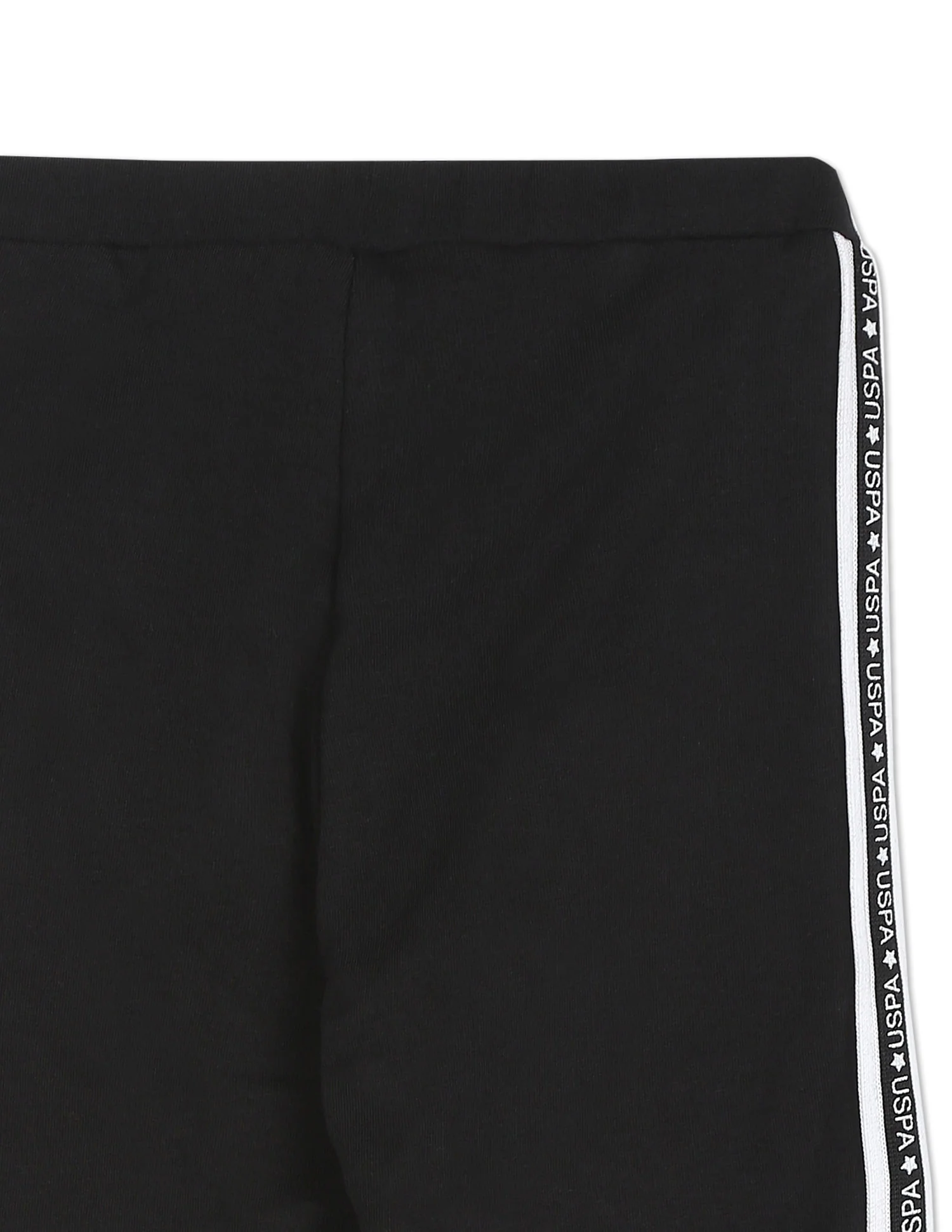 Elasticized Waist Brand Tape Leggings - Image 4