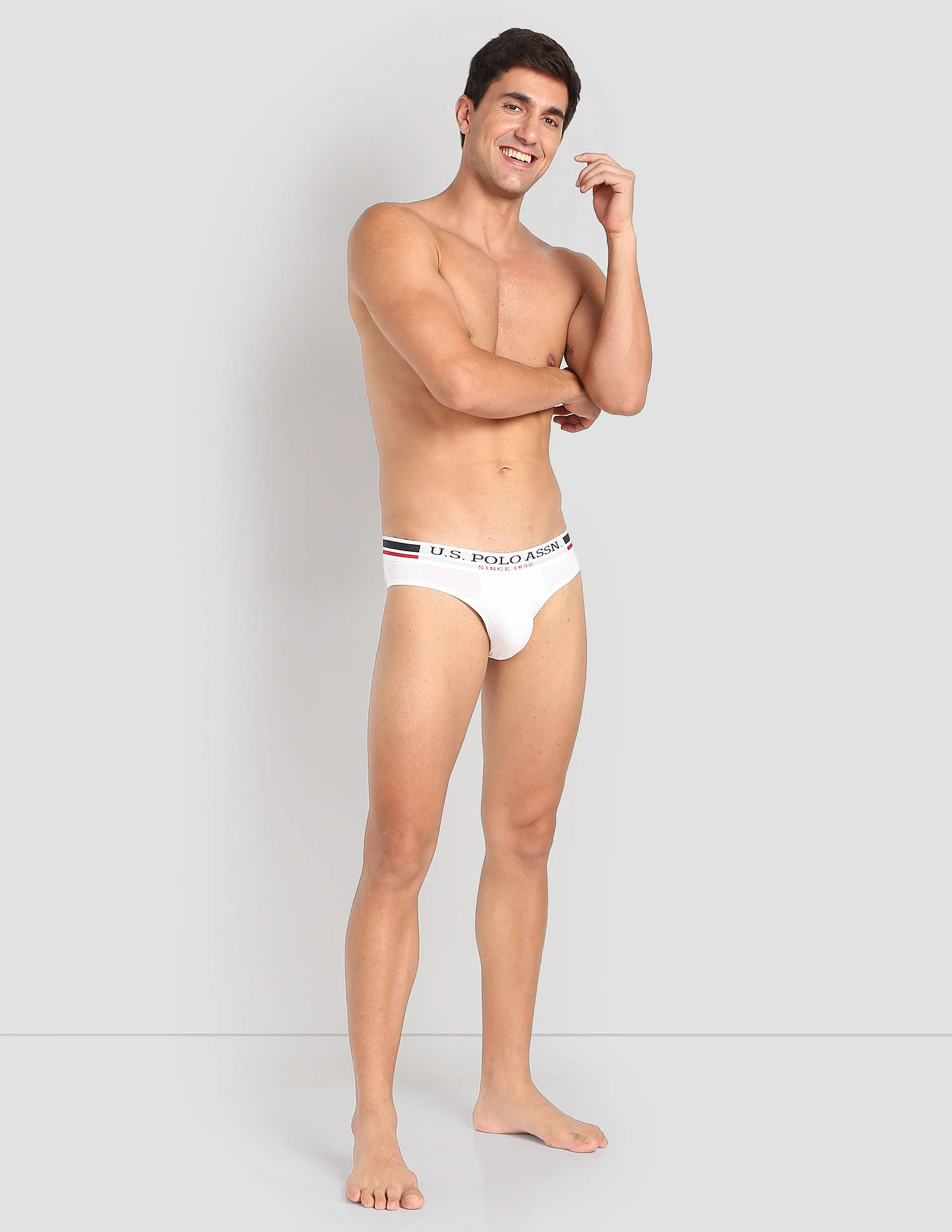 Elasticized Waist Pure Cotton I006 Briefs - Pack Of 2 - Image 3