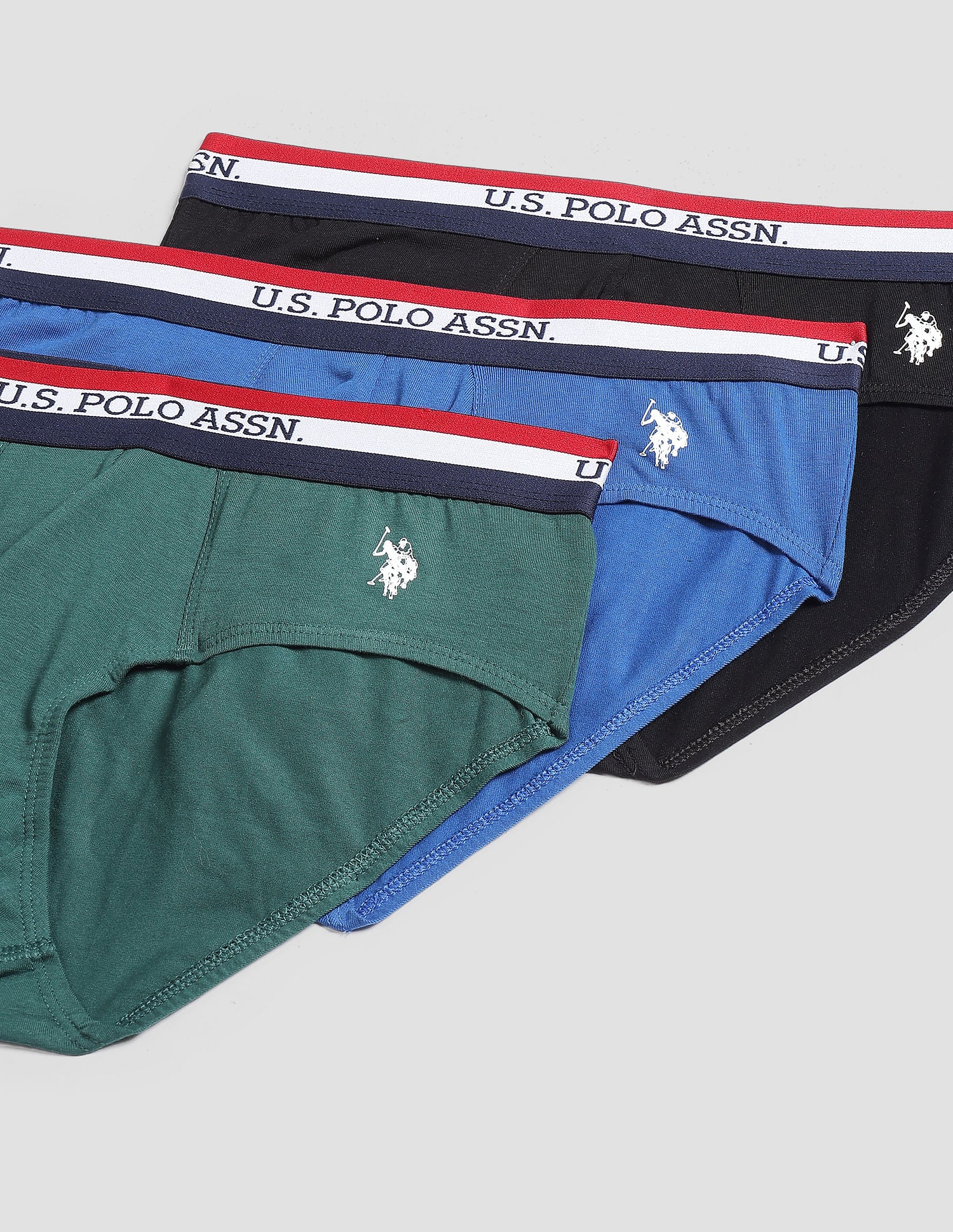 Elasticized Waist Solid EB002 Briefs - Pack Of 3 - Image 2