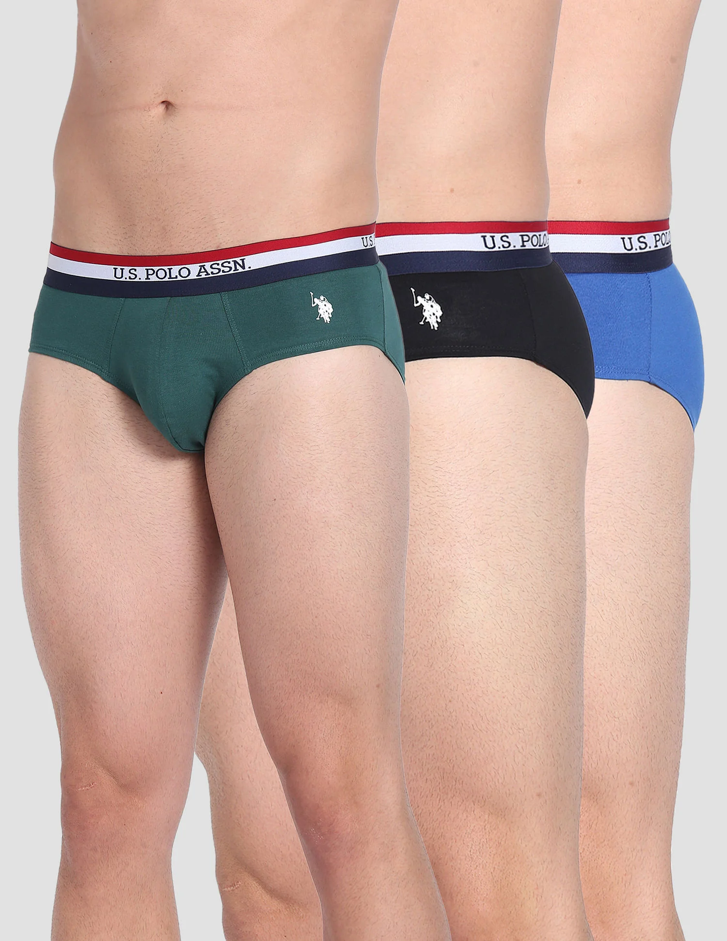 Elasticized Waist Solid EB002 Briefs - Pack Of 3 - Image 6