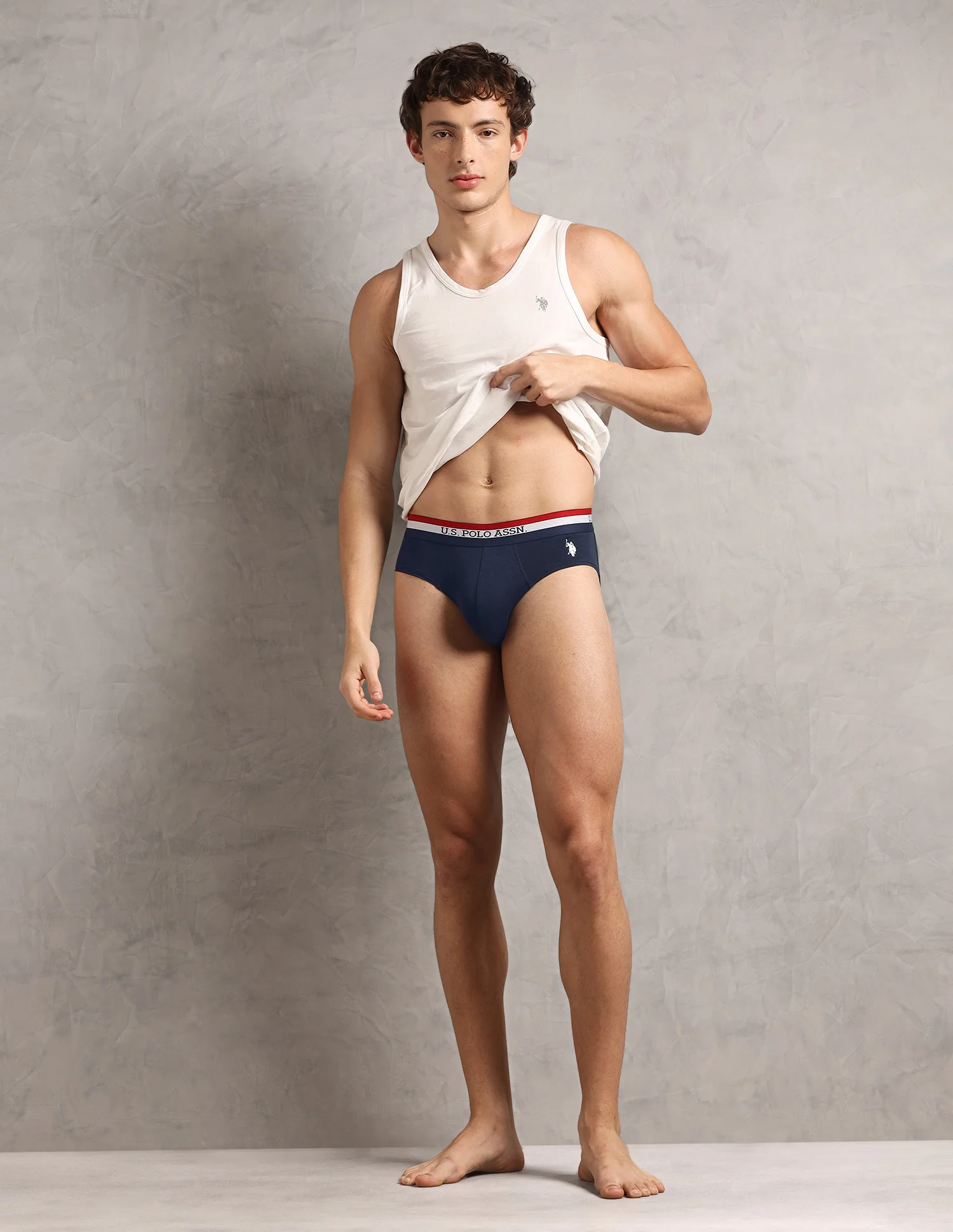 Elasticized Waist Solid EB002 Briefs - Pack Of 3 - Image 5