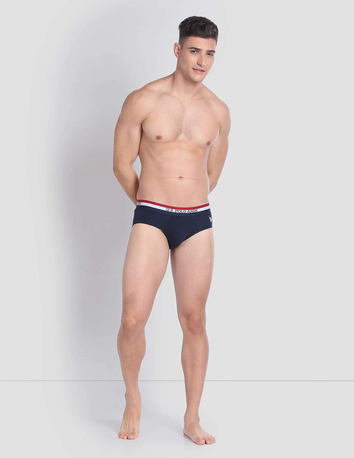 Elasticized Waist Solid EB002 Briefs - Pack Of 3 - Image 4