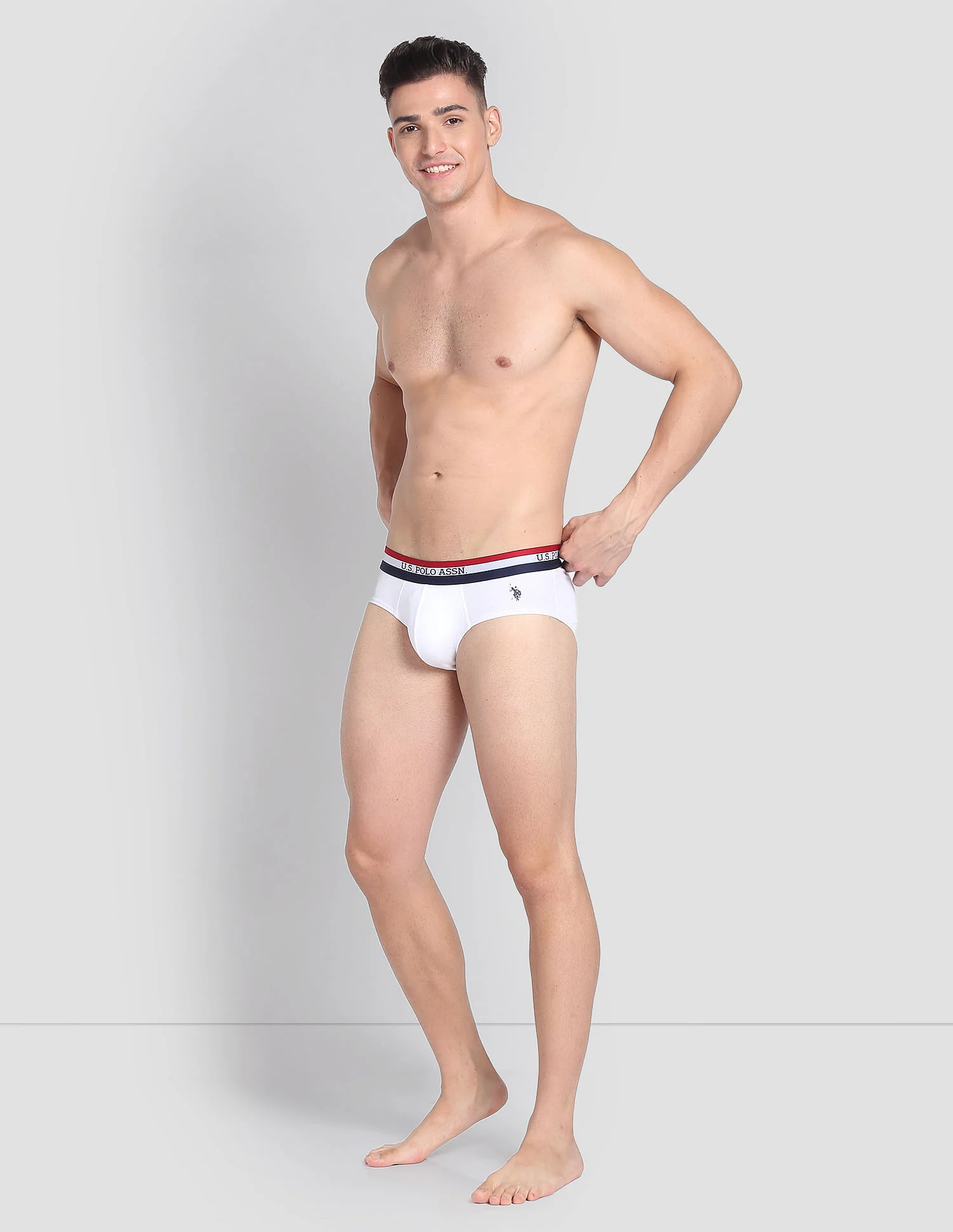 Elasticized Waist Solid EB002 Briefs - Pack Of 3 - Image 5