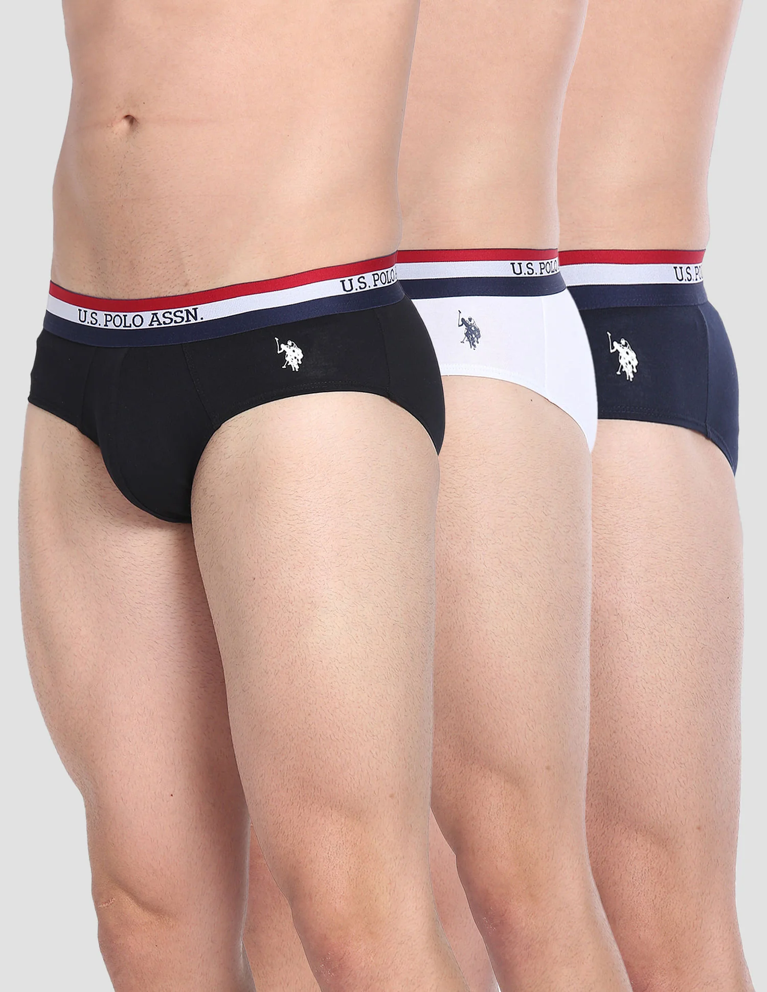 Elasticized Waist Solid EB002 Briefs - Pack Of 3 - Image 6