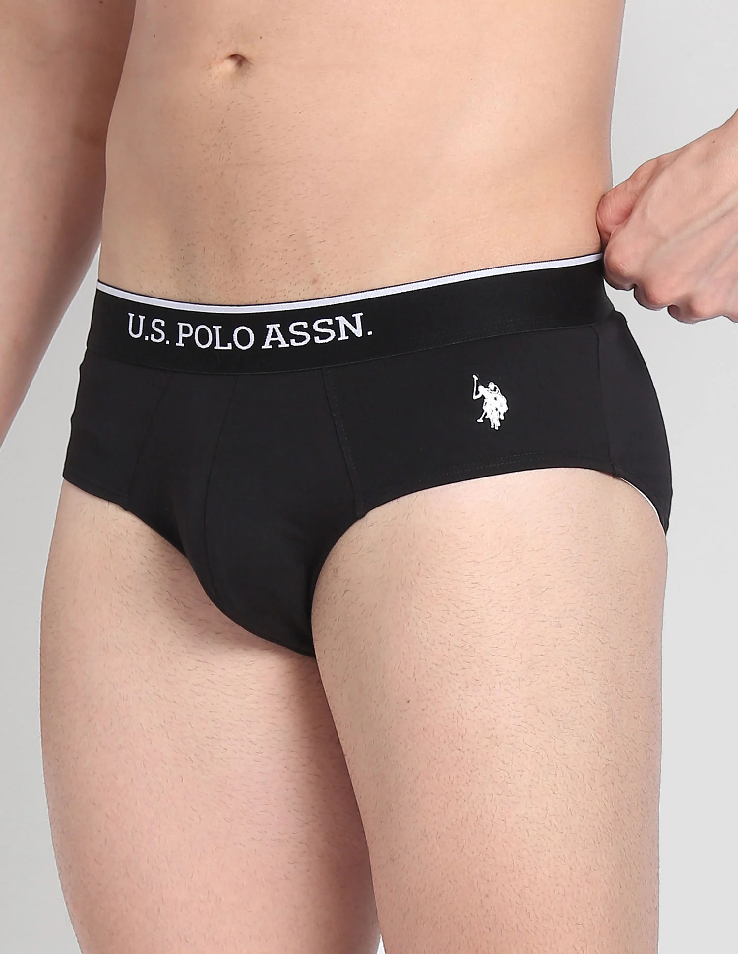 Elasticized Waist Solid EB004 Briefs  - Pack Of 3 - Image 7