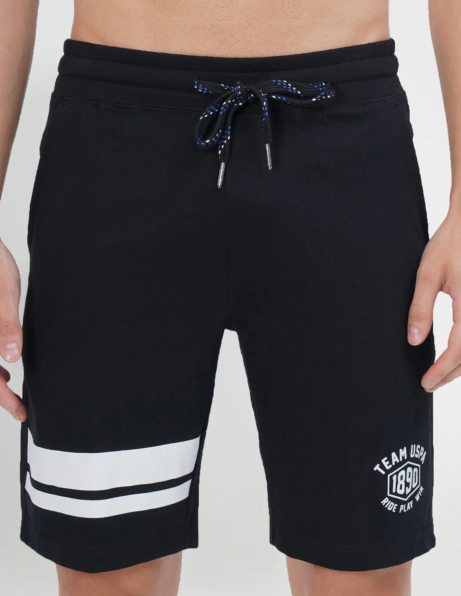 Elasticized Waist Stripe Logo IYAP Knit Shorts - Pack Of 1 - Image 6
