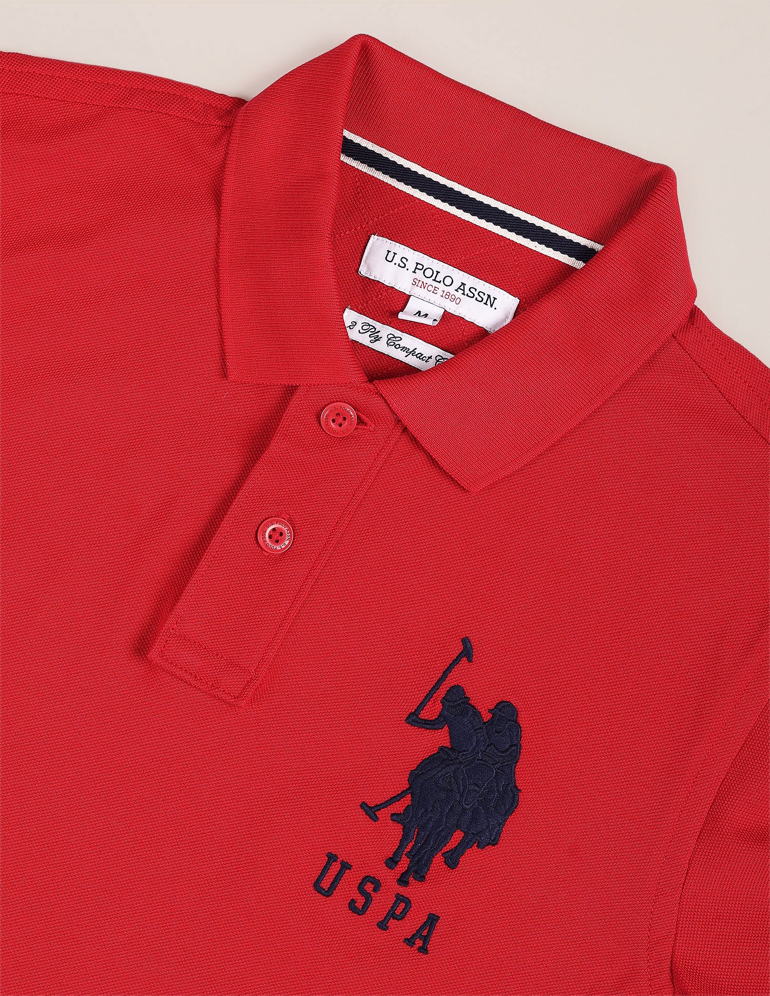 Embroidered Logo Pique Polo Shirt - Image 2