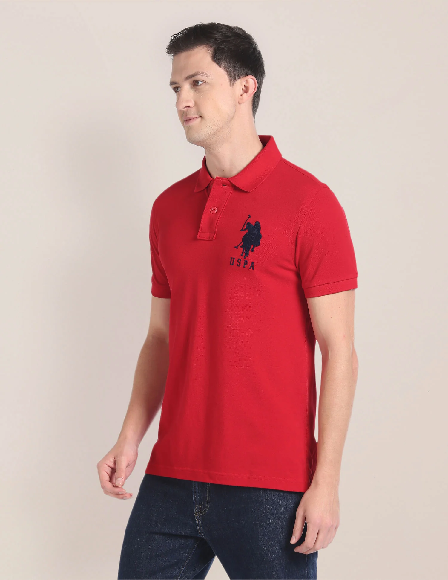 Embroidered Logo Pique Polo Shirt - Image 4