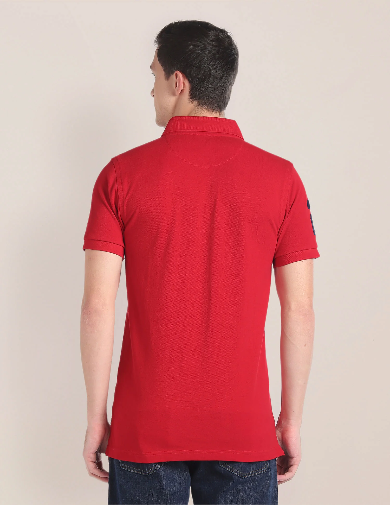 Embroidered Logo Pique Polo Shirt - Image 5