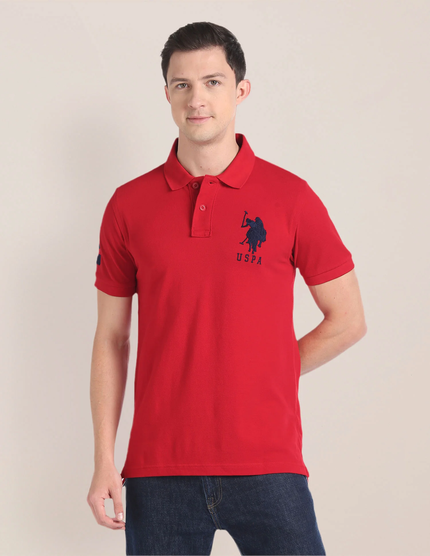 Embroidered Logo Pique Polo Shirt - Image 6
