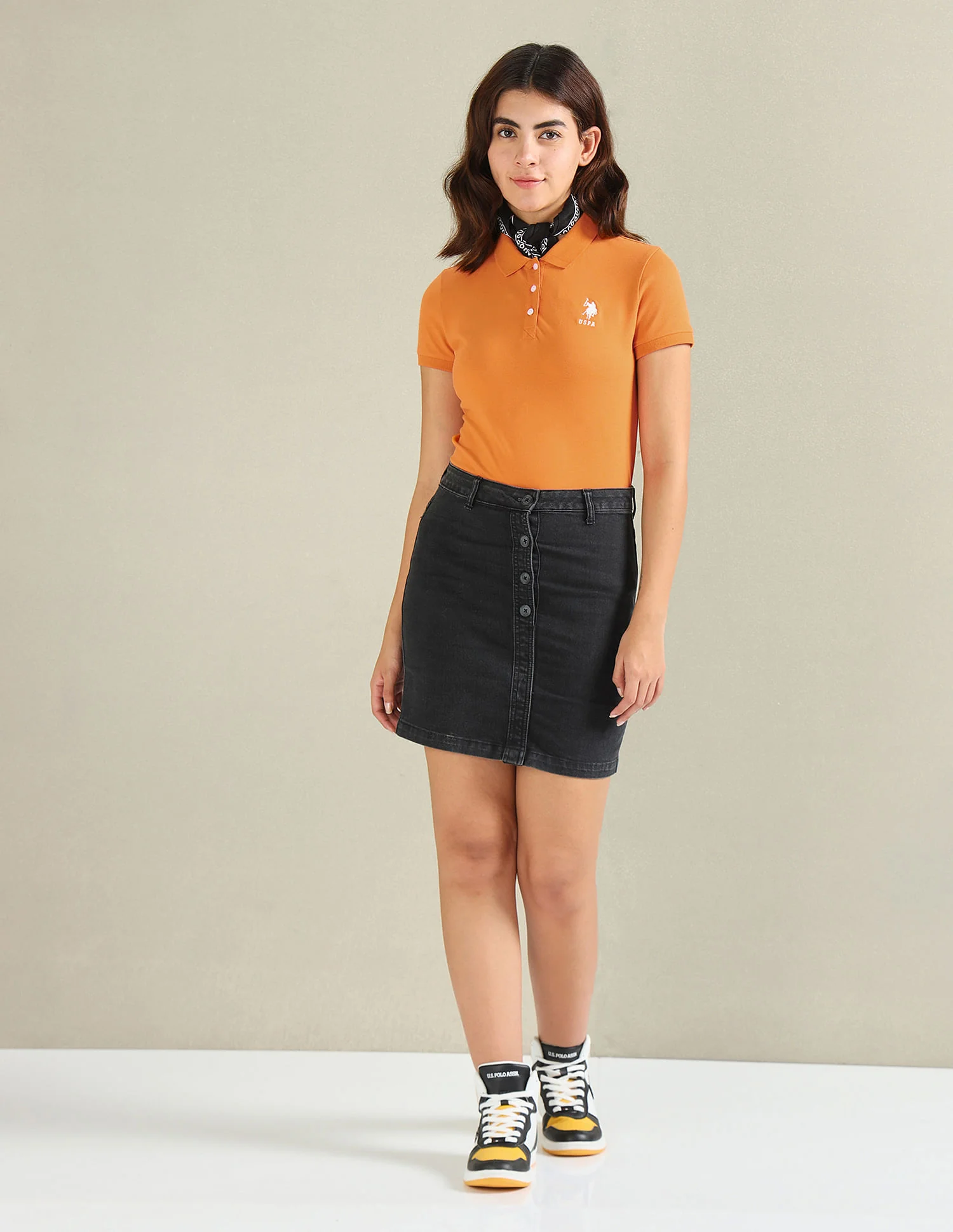 Cotton Stretch Logo Polo Shirt - Image 3