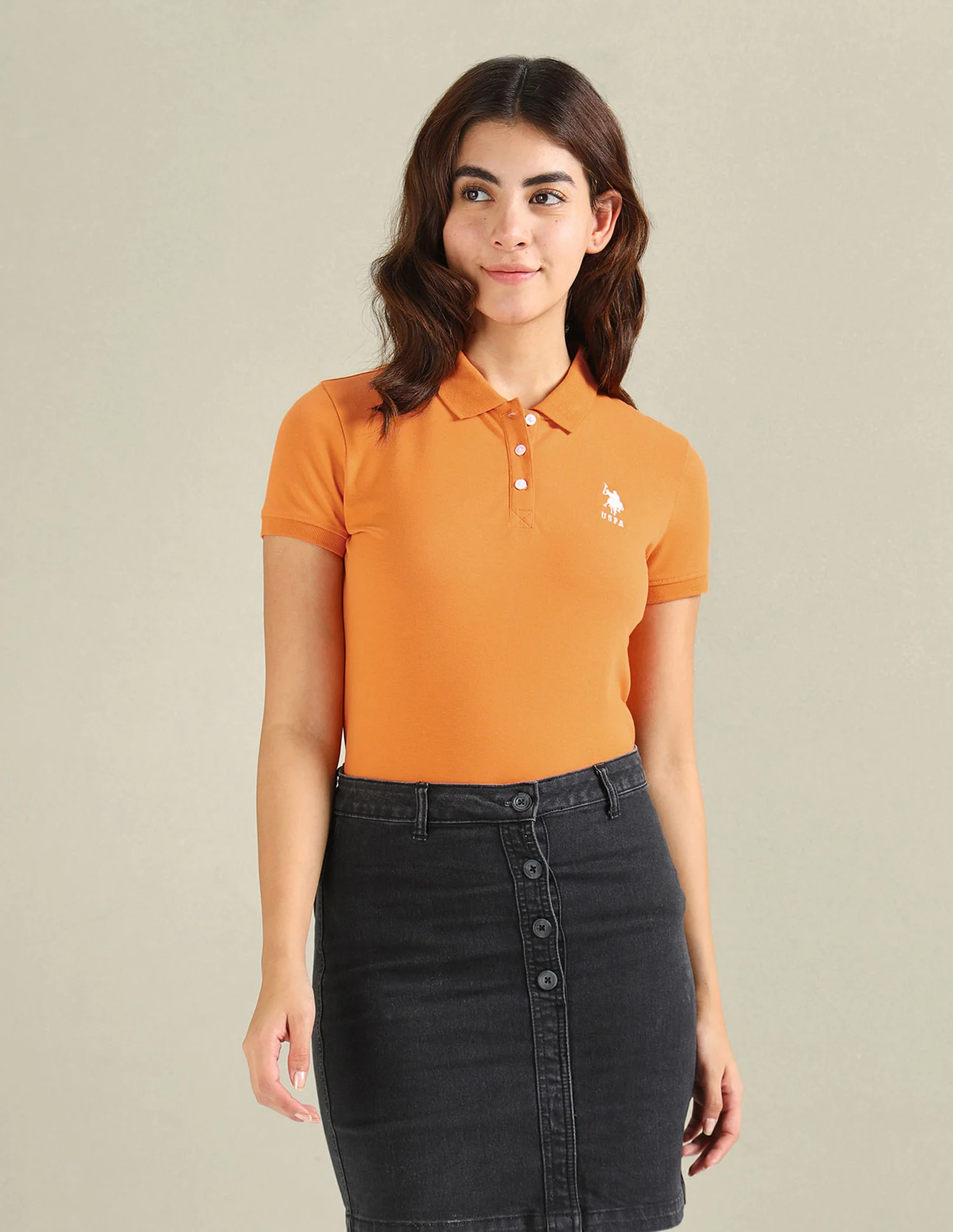 Cotton Stretch Logo Polo Shirt - Image 6
