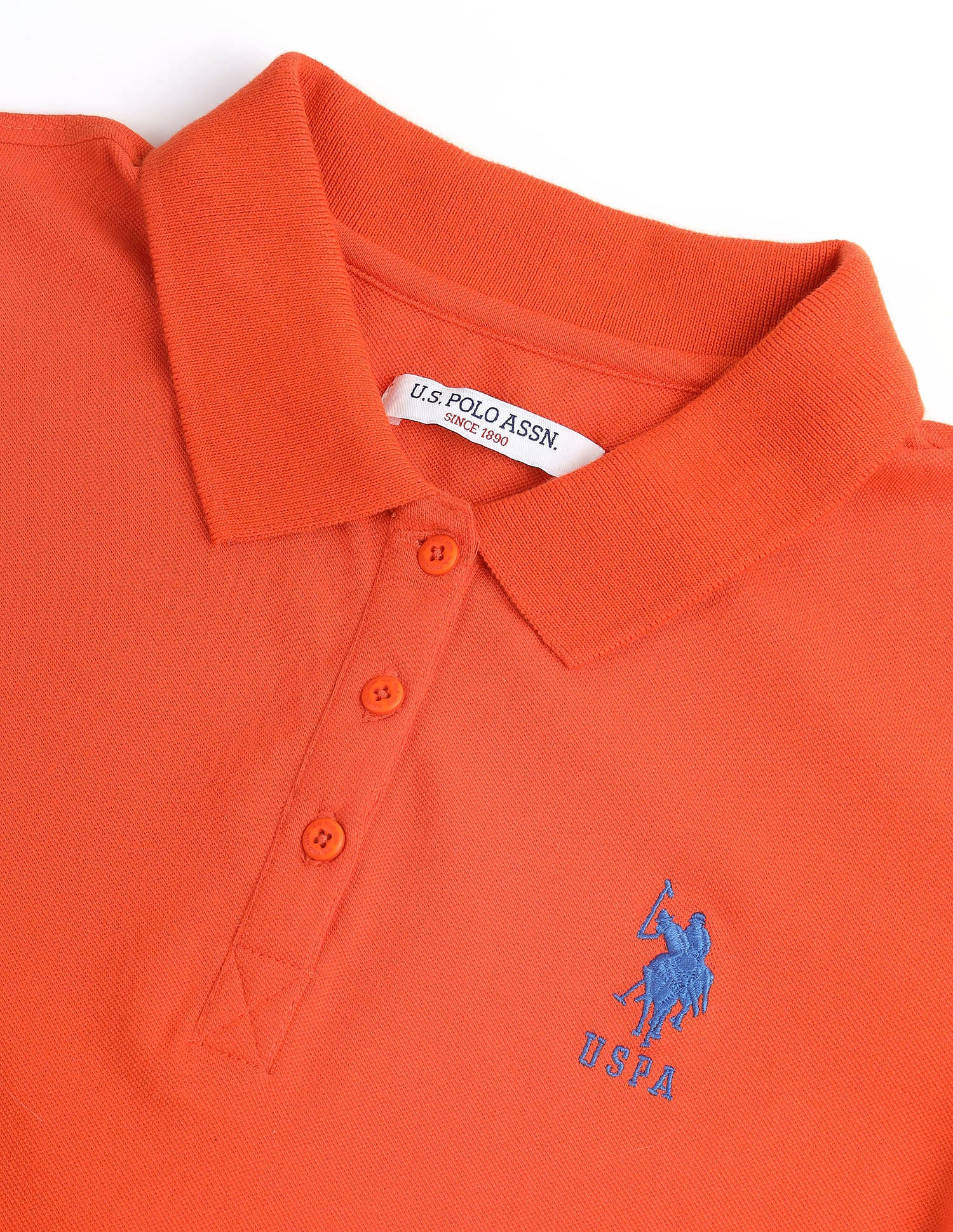 Embroidered Logo Solid Polo Shirt - Image 8