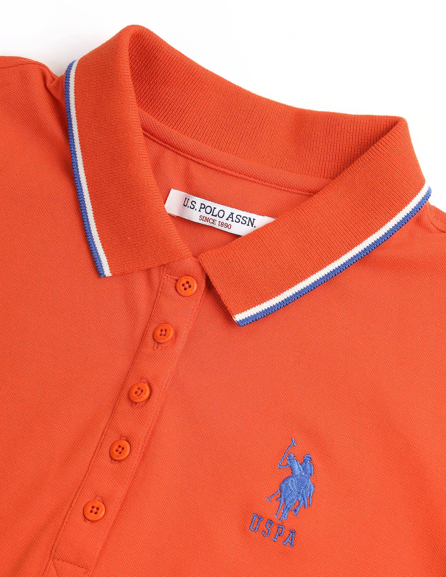 Embroidered Logo Tipped Polo Shirt - Image 8