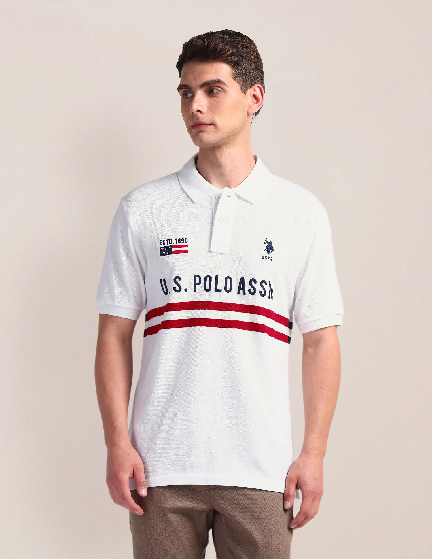 Embroidered Slim Polo Shirt - Image 6