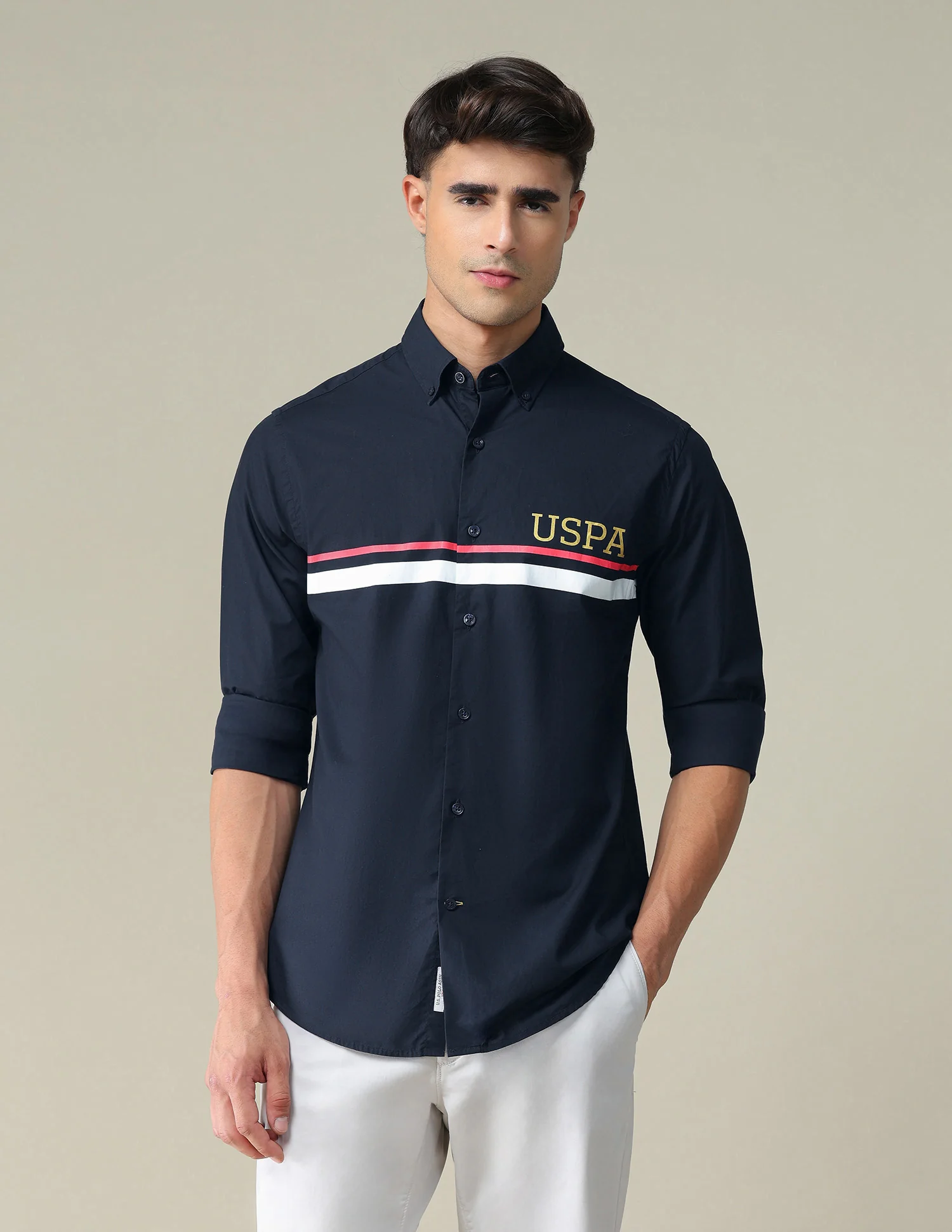 Engineer Stripe Cotton Shirt - Image 6