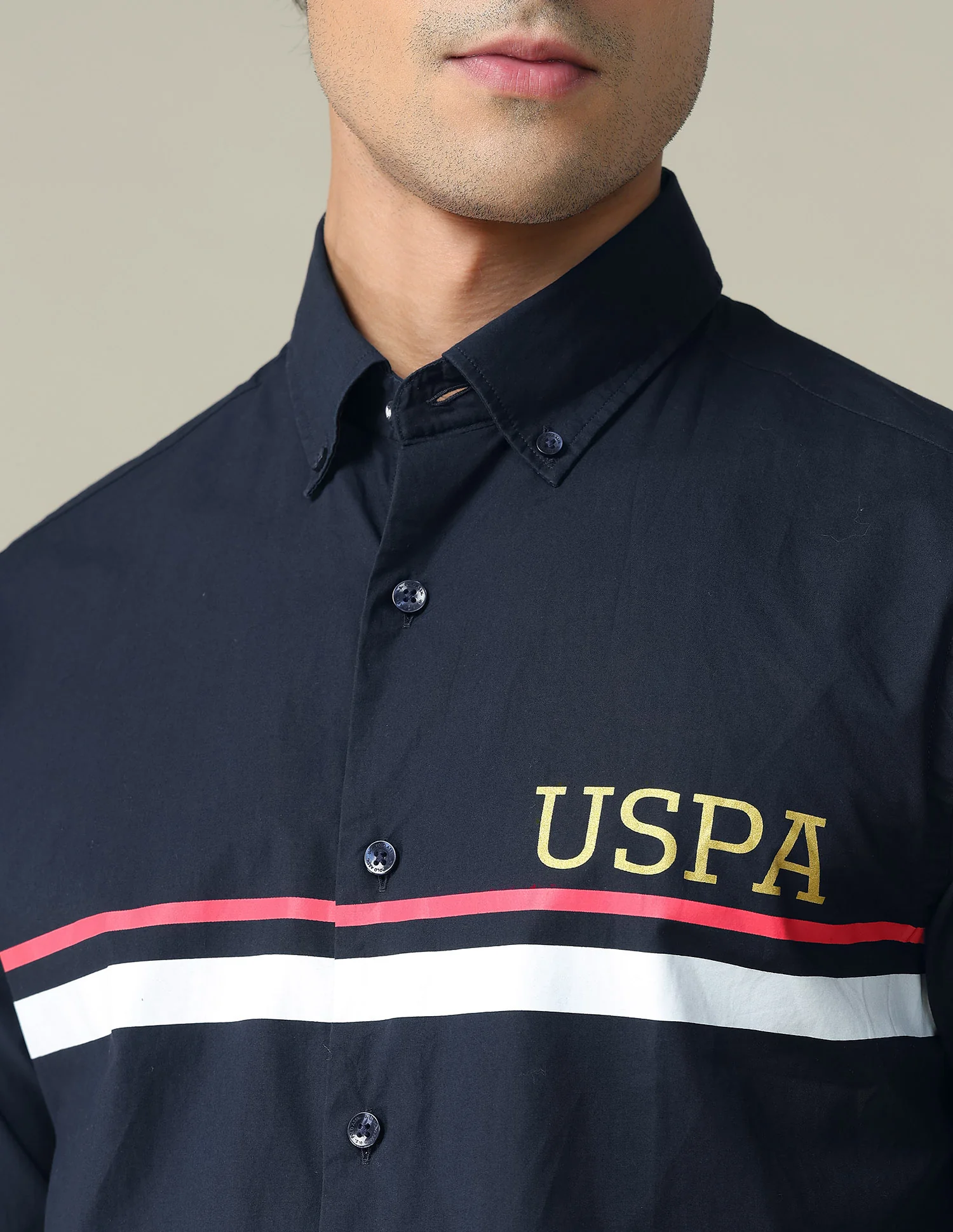 Engineer Stripe Cotton Shirt - Image 7