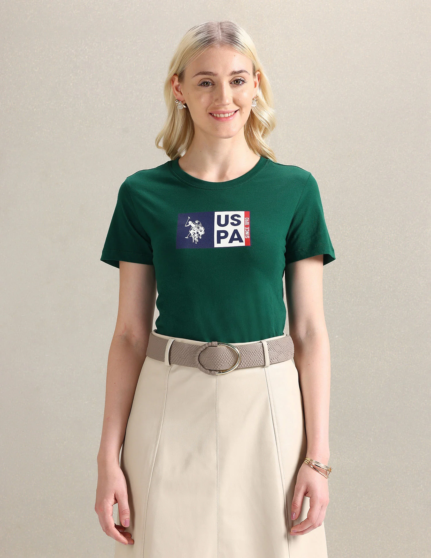Flag Print Cotton T-Shirt - Image 6