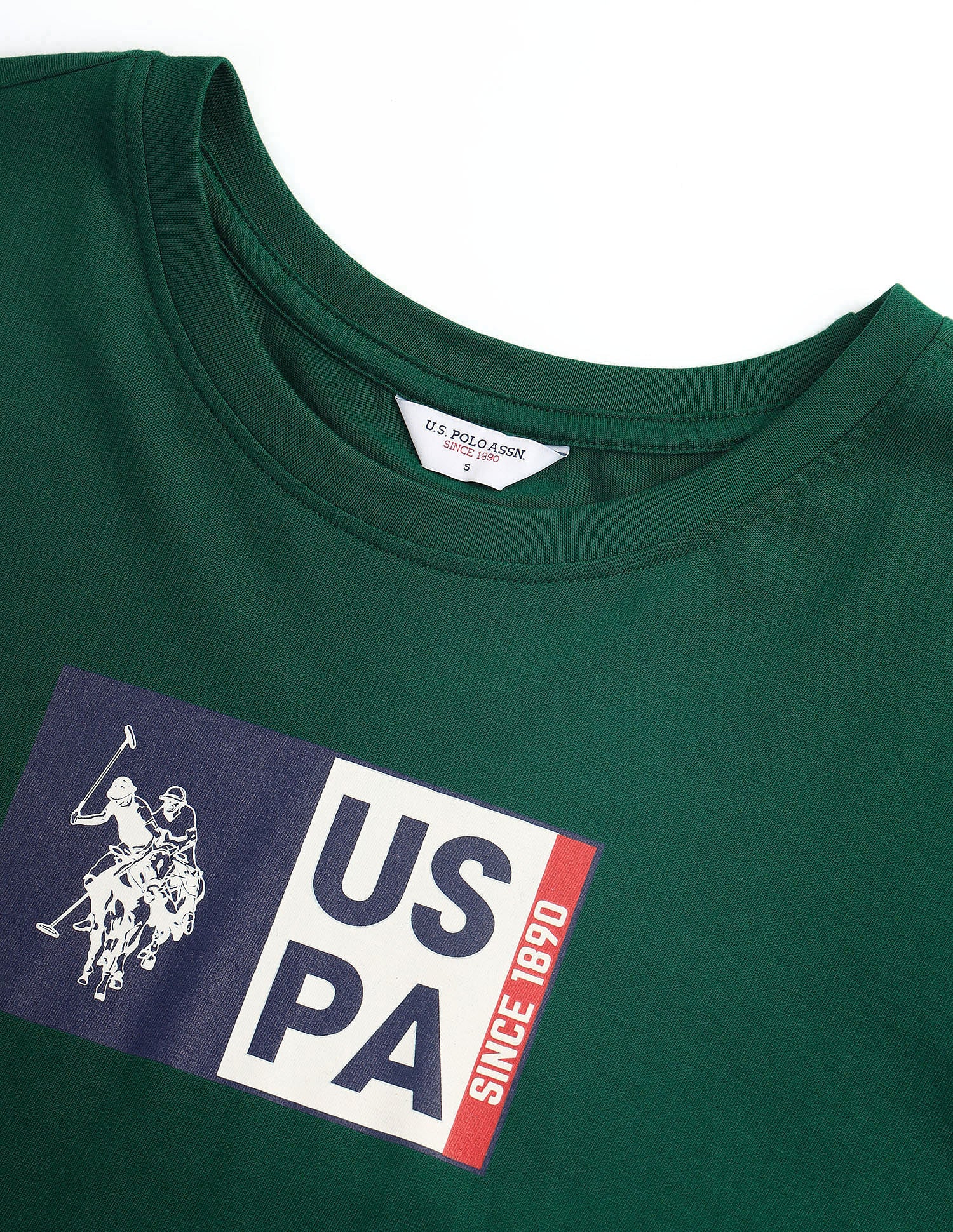 Flag Print Cotton T-Shirt - Image 8