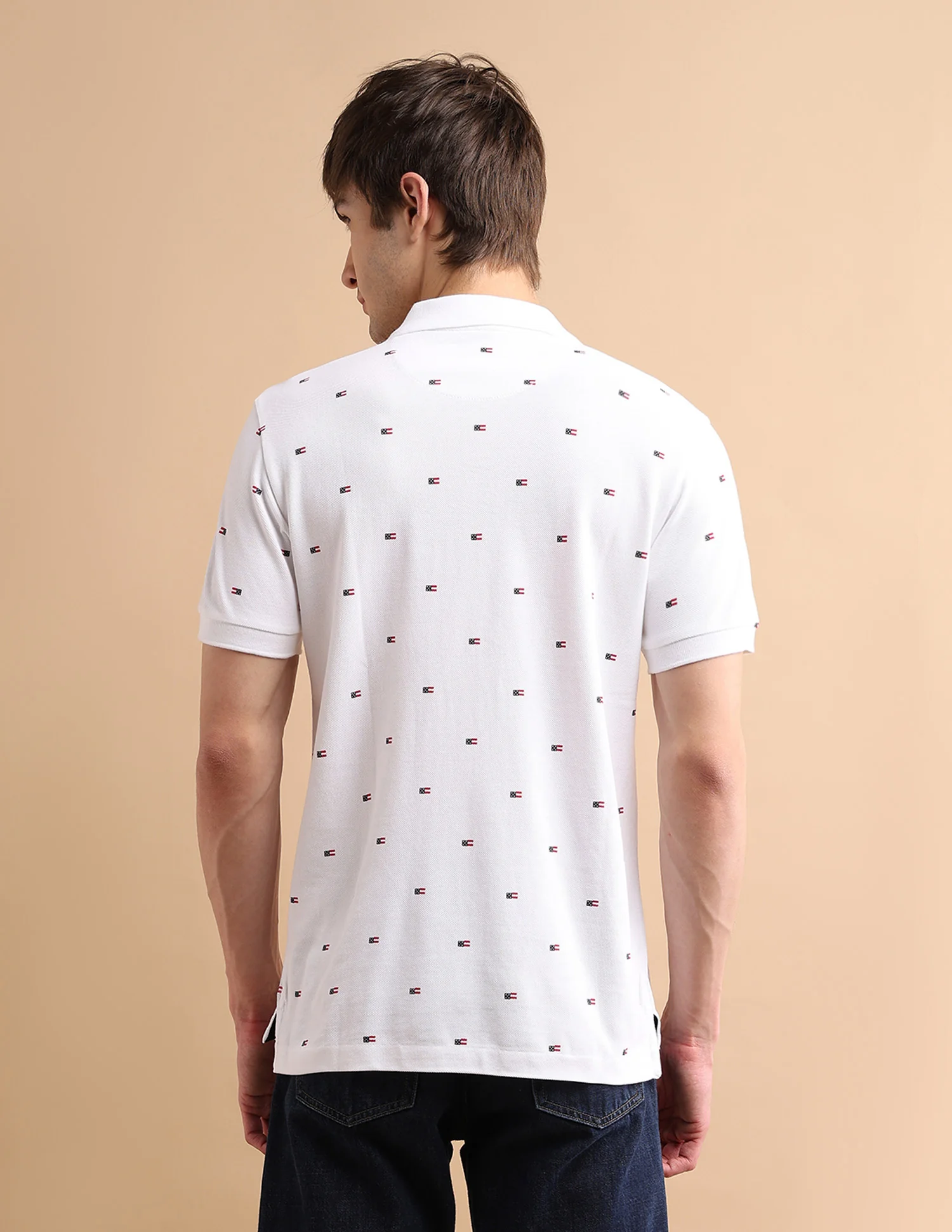 Flag Print Polo Shirt - Image 5