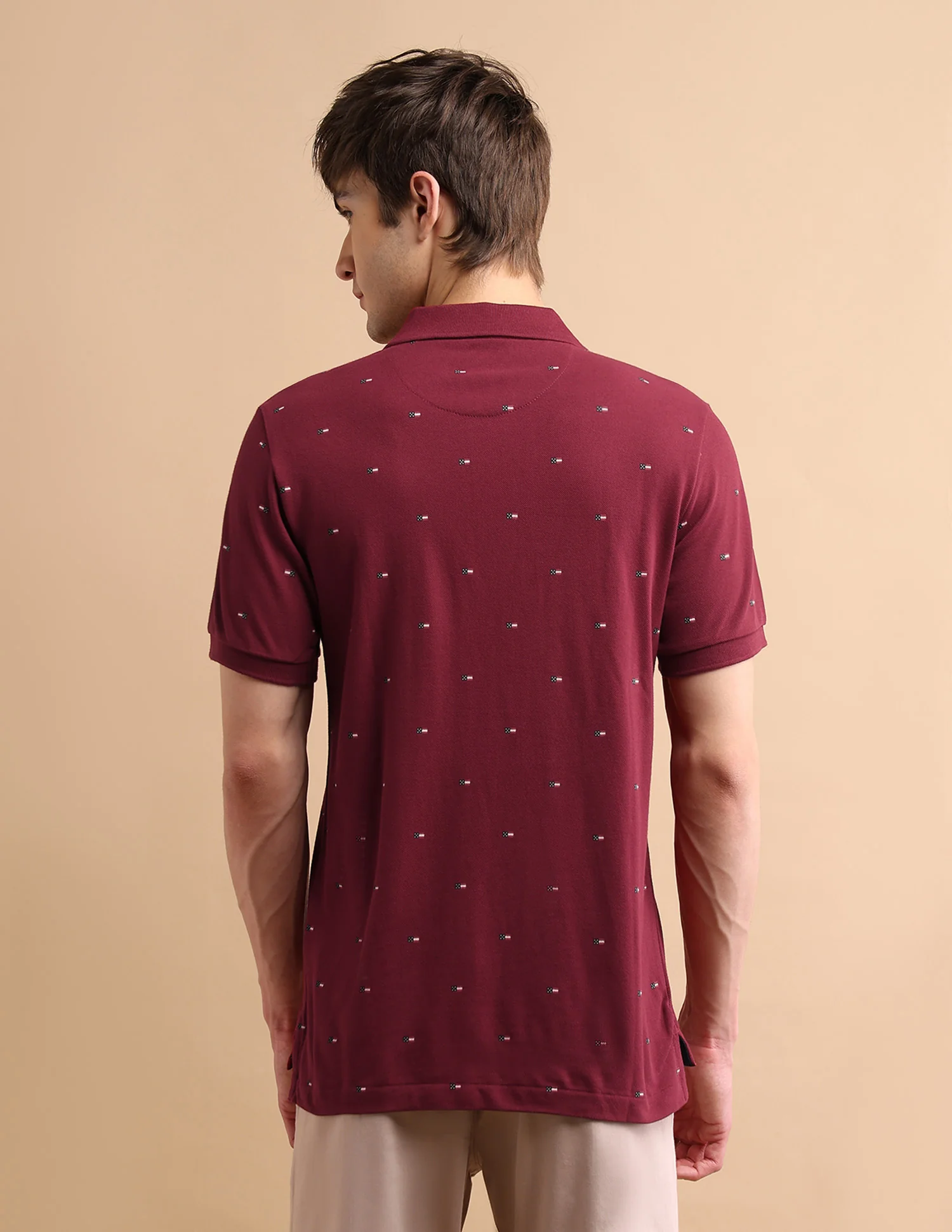 Flag Print Polo Shirt - Image 5